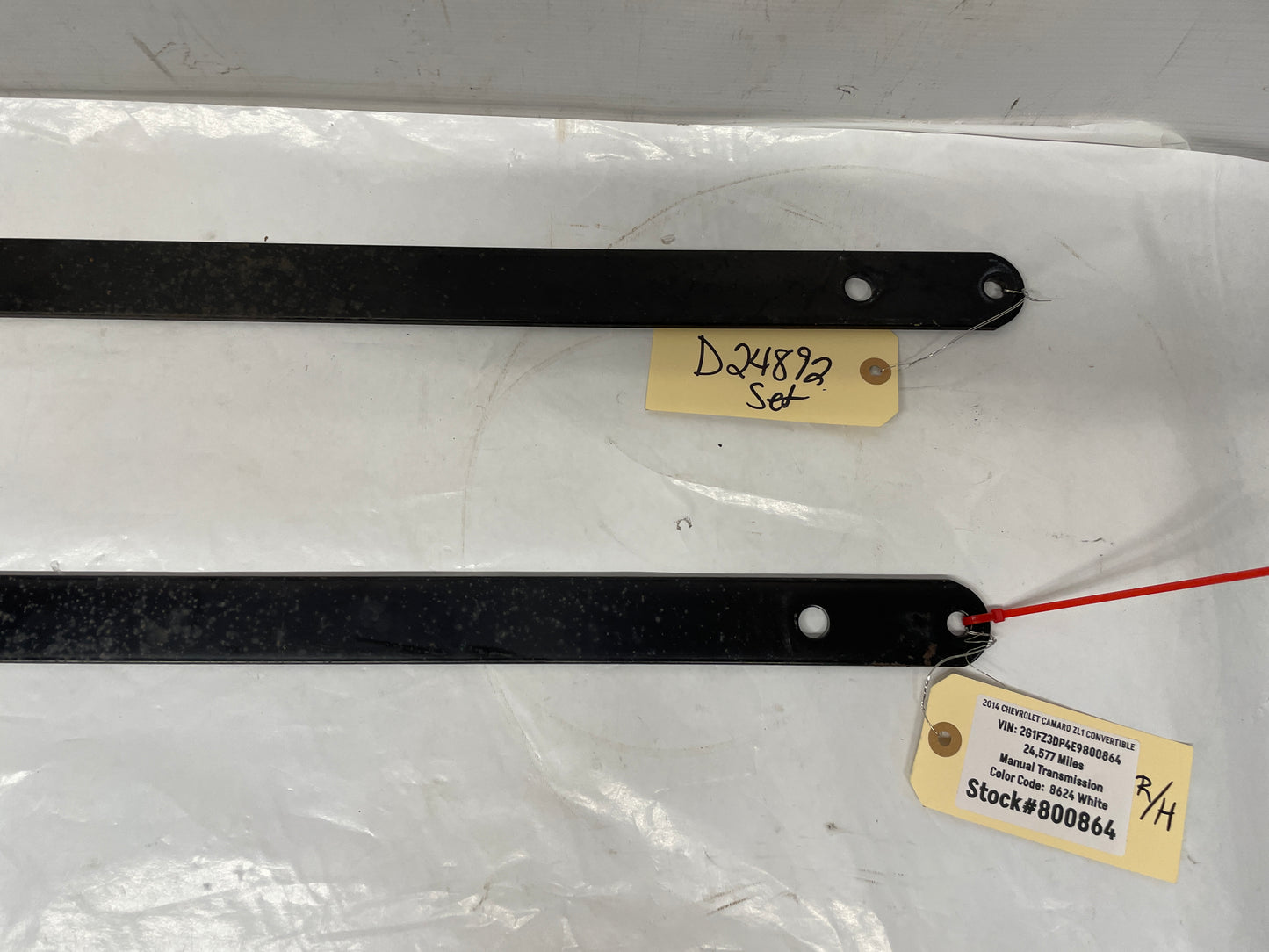 2014 Chevy Camaro ZL1 Convertible Subframe Body Support Brackets OEM - Day's Parts Yard