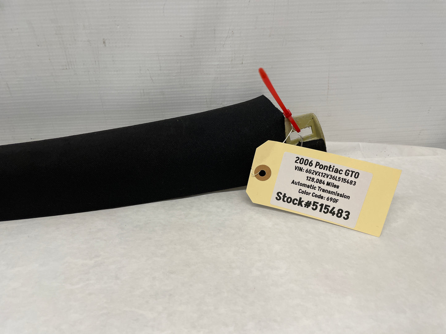 2006 Pontiac GTO LH Driver Windshield Interior A Pillar Trim Top Roof Cover Panel OEM - Day's Parts Yard
