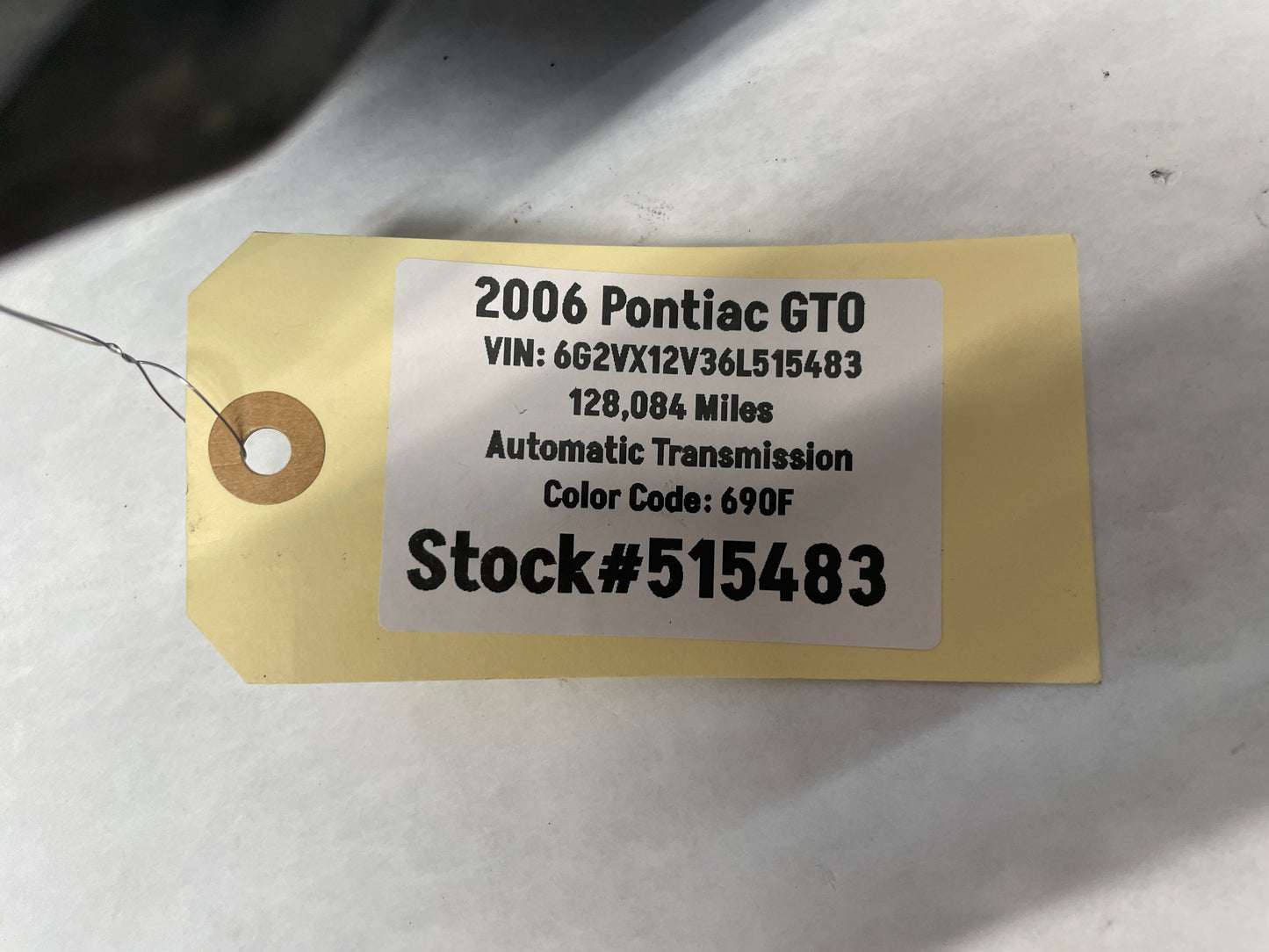 2006 Pontiac GTO Windshield Washer Pump Reservoir Tank Bottle OEM - Day's Parts Yard