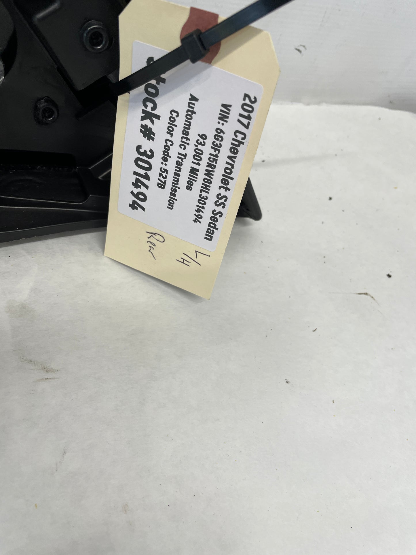 2017 Chevy SS Sedan LH Driver Rear Interior Door Panel Trim OEM - Day's Parts Yard