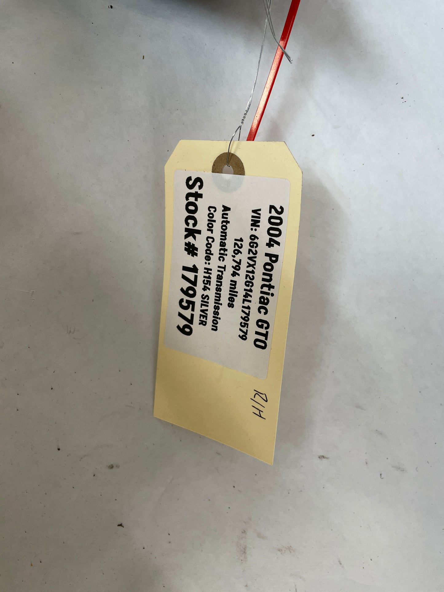 2004 Pontiac GTO RH Passenger Fog Light Lamp OEM