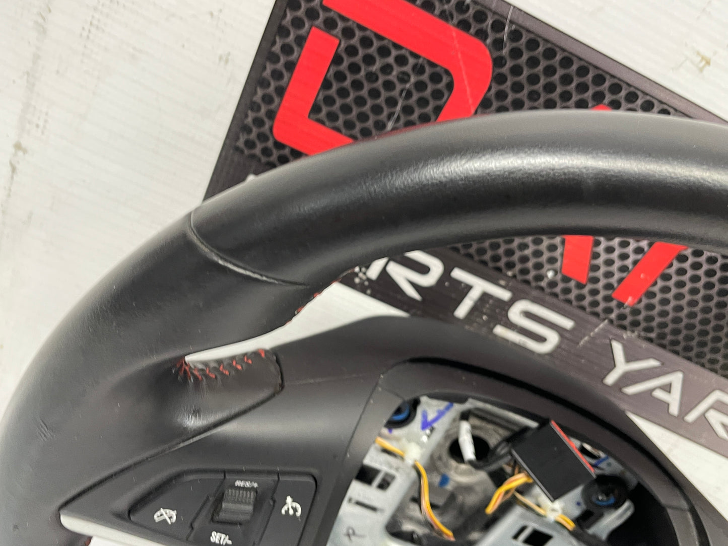 2014 Chevy Camaro ZL1 Convertible Steering Wheel w/ Buttons Black Leather OEM - Day's Parts Yard