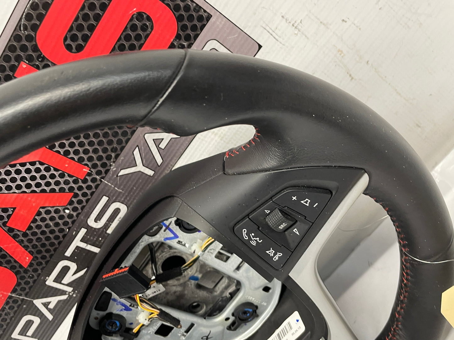 2014 Chevy Camaro ZL1 Convertible Steering Wheel w/ Buttons Black Leather OEM - Day's Parts Yard