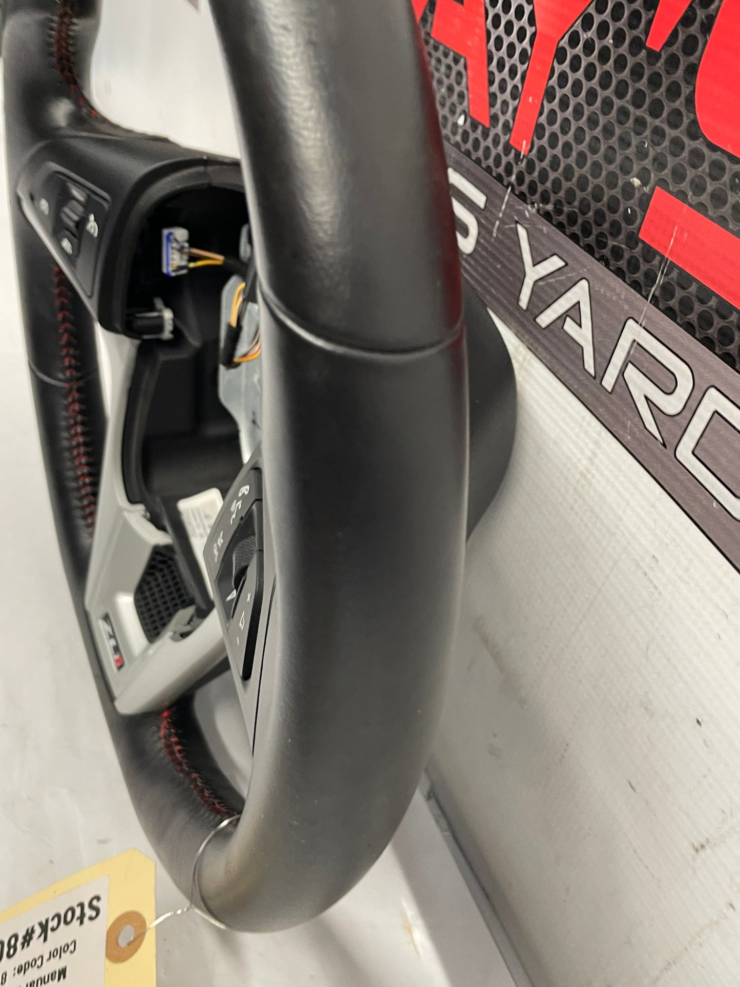 2014 Chevy Camaro ZL1 Convertible Steering Wheel w/ Buttons Black Leather OEM - Day's Parts Yard