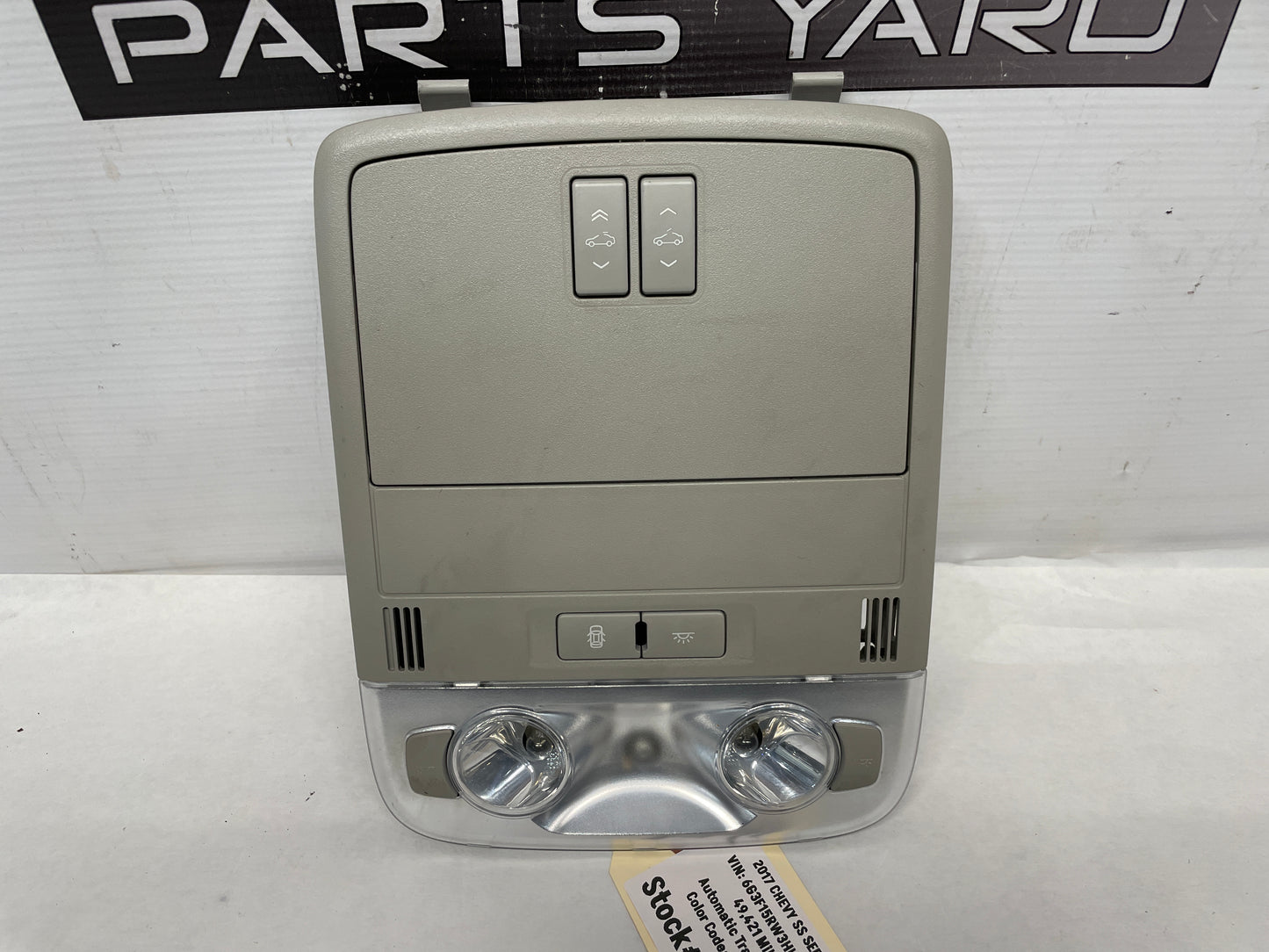2017 Chevrolet SS Sedan Over Head Console Dome Map Light OEM - Day's Parts Yard
