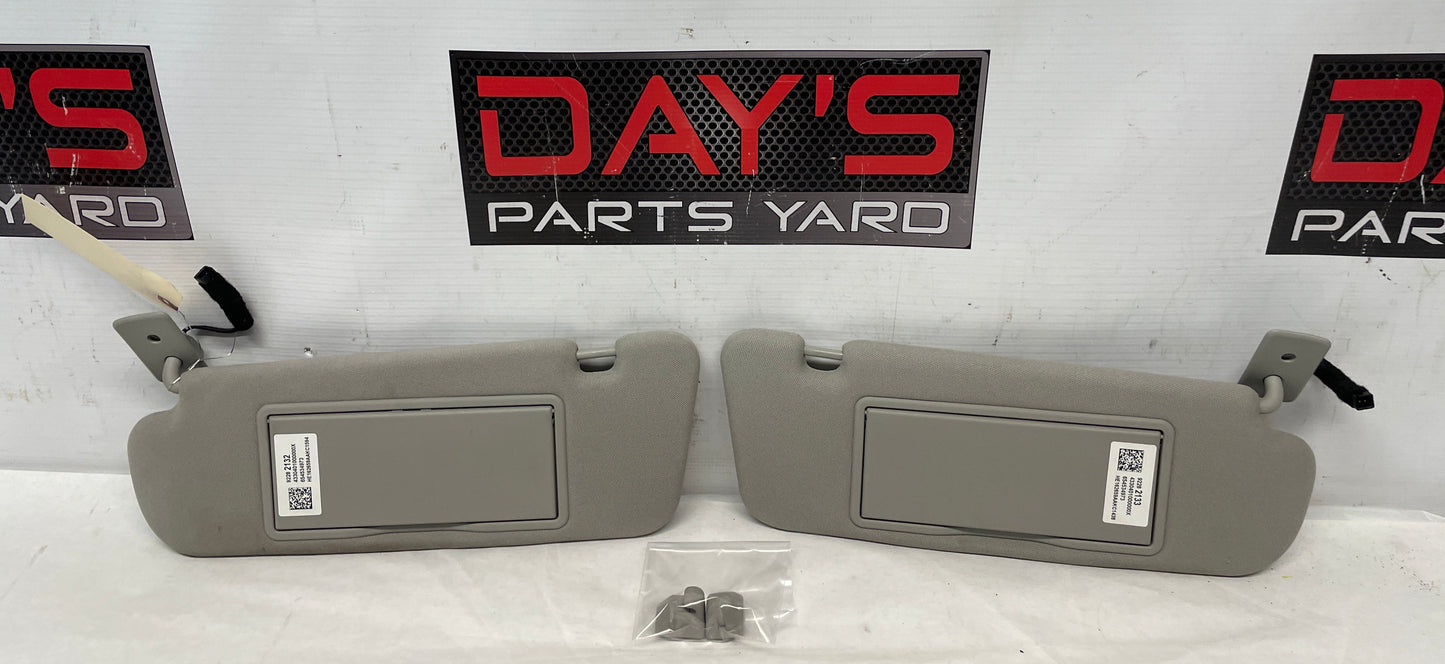 2017 Chevy SS Sedan RH & LH Sun Visor Sunvisor Set w/ Clips OEM - Day's Parts Yard