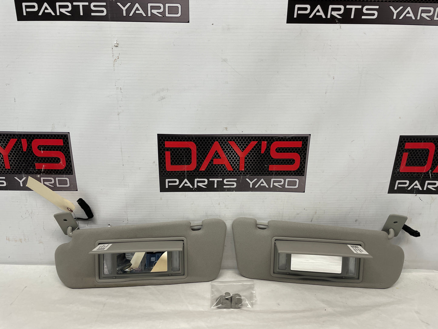2017 Chevy SS Sedan RH & LH Sun Visor Sunvisor Set w/ Clips OEM - Day's Parts Yard