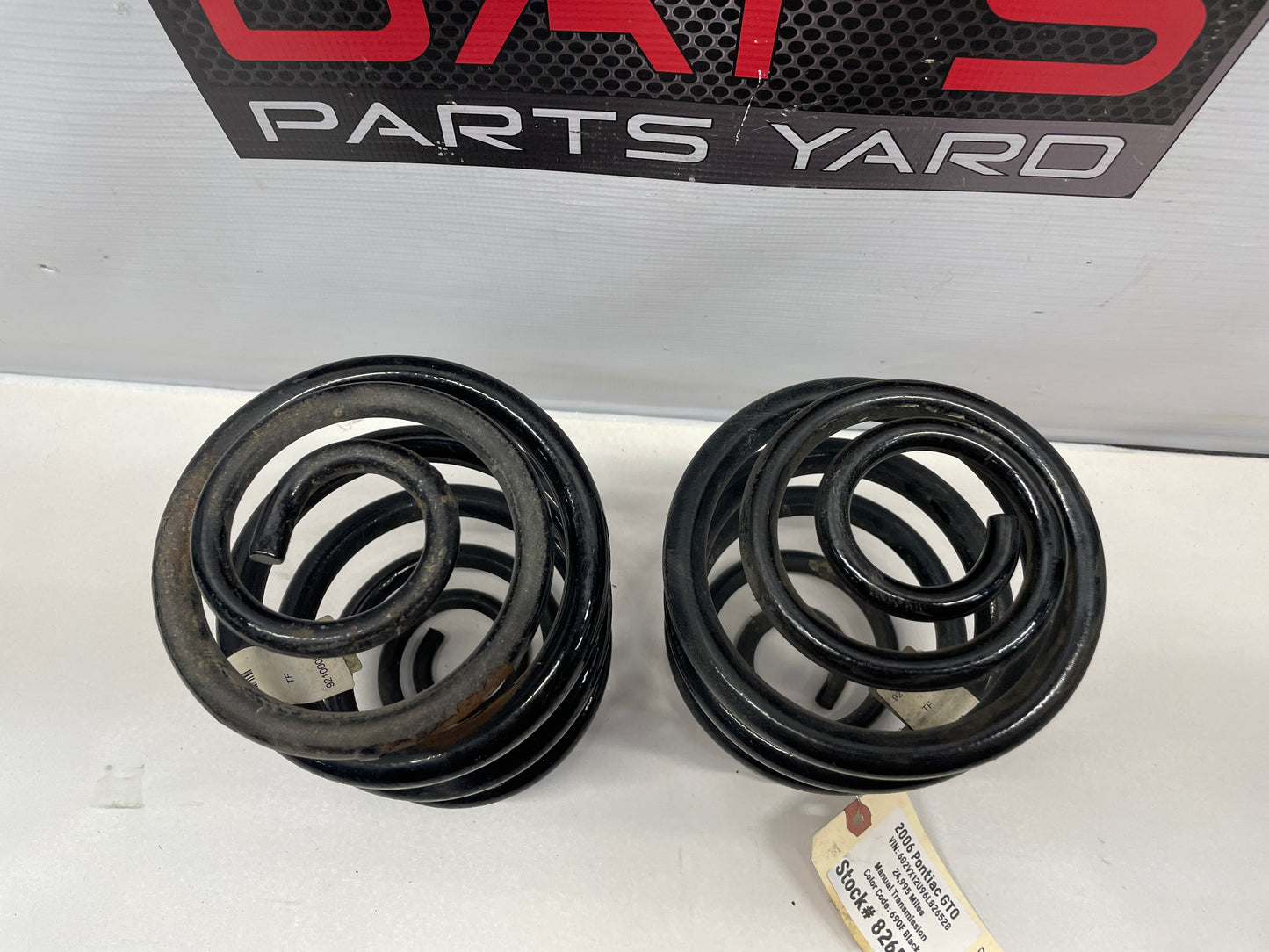 2006 Pontiac GTO Rear Coil Springs RH & LH OEM - Day's Parts Yard