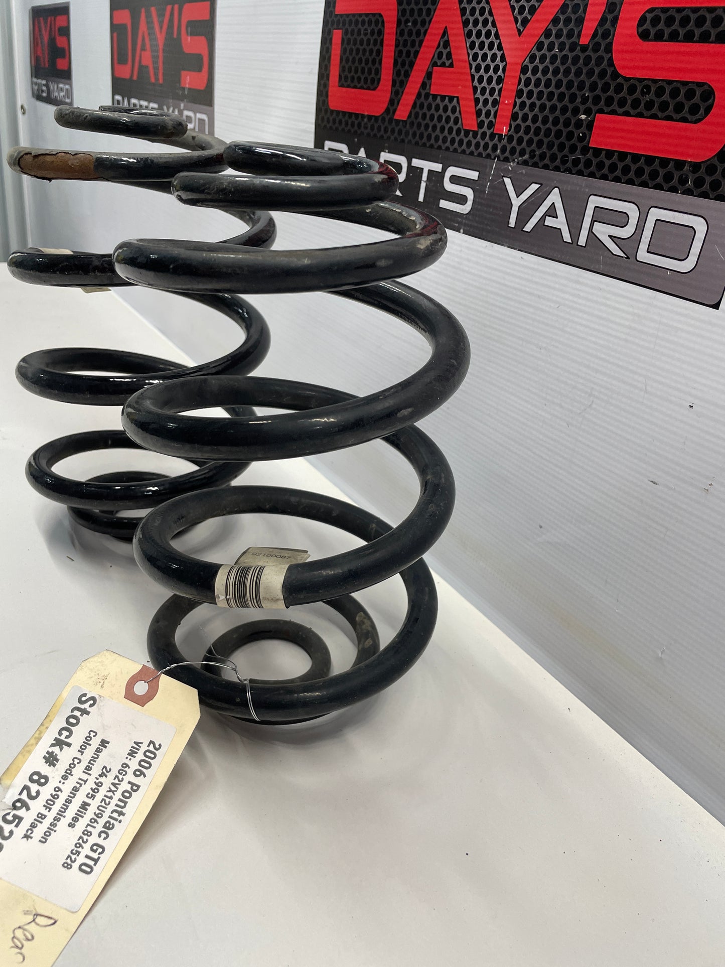 2006 Pontiac GTO Rear Coil Springs RH & LH OEM - Day's Parts Yard