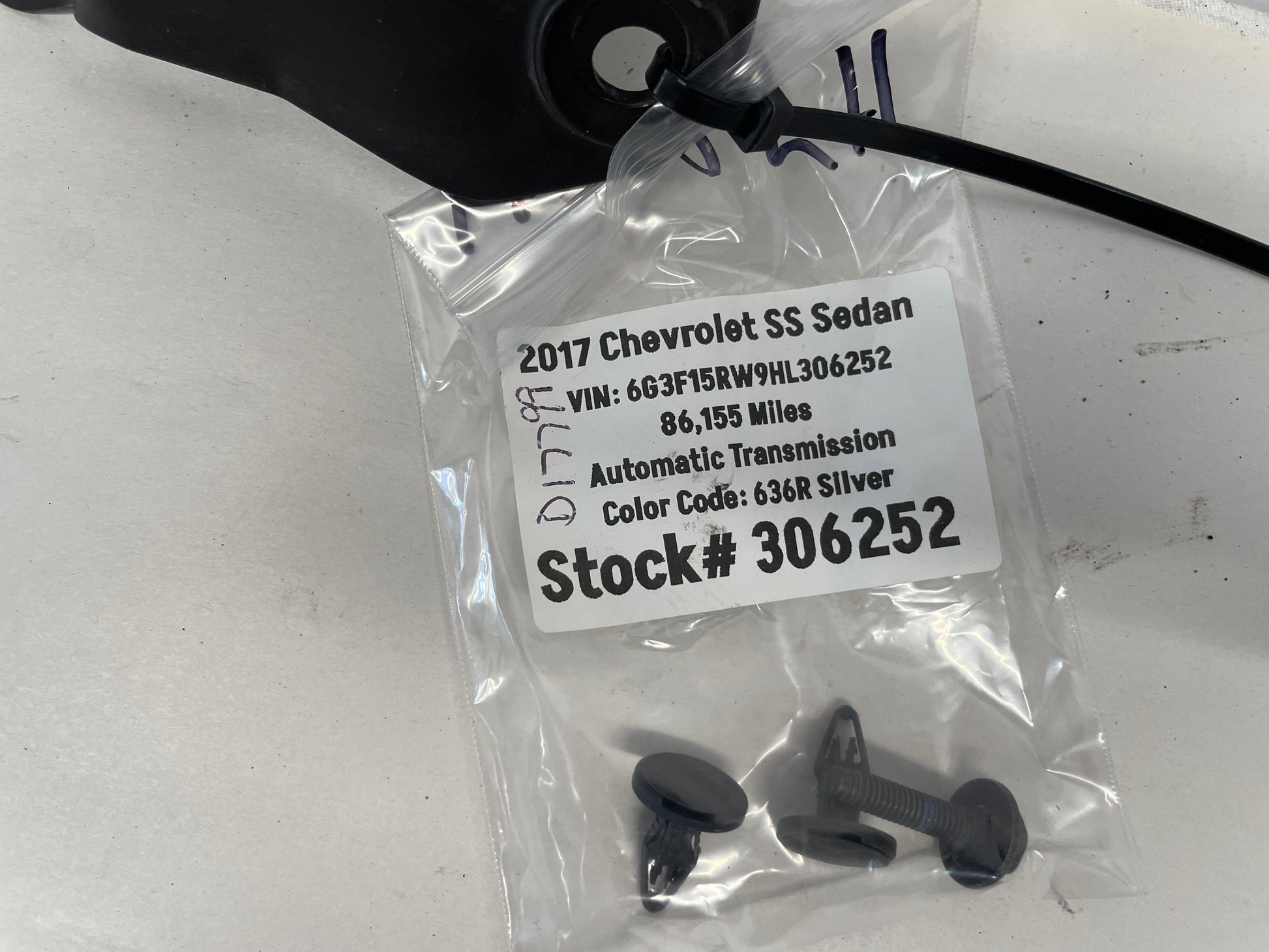 2017 Chevy SS Sedan Splash Shield Radiator Support Air Inlet Baffle OEM - Day's Parts Yard