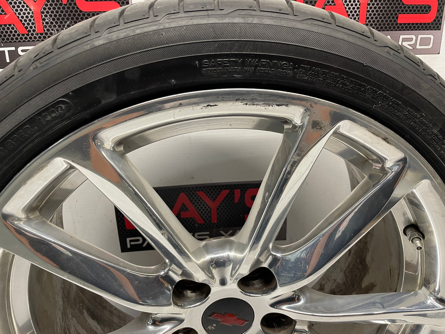 2014 Chevy SS Sedan Factory OEM Front Wheel w/ Bridgestone Potenza Tire 19X8.5 - Day's Parts Yard