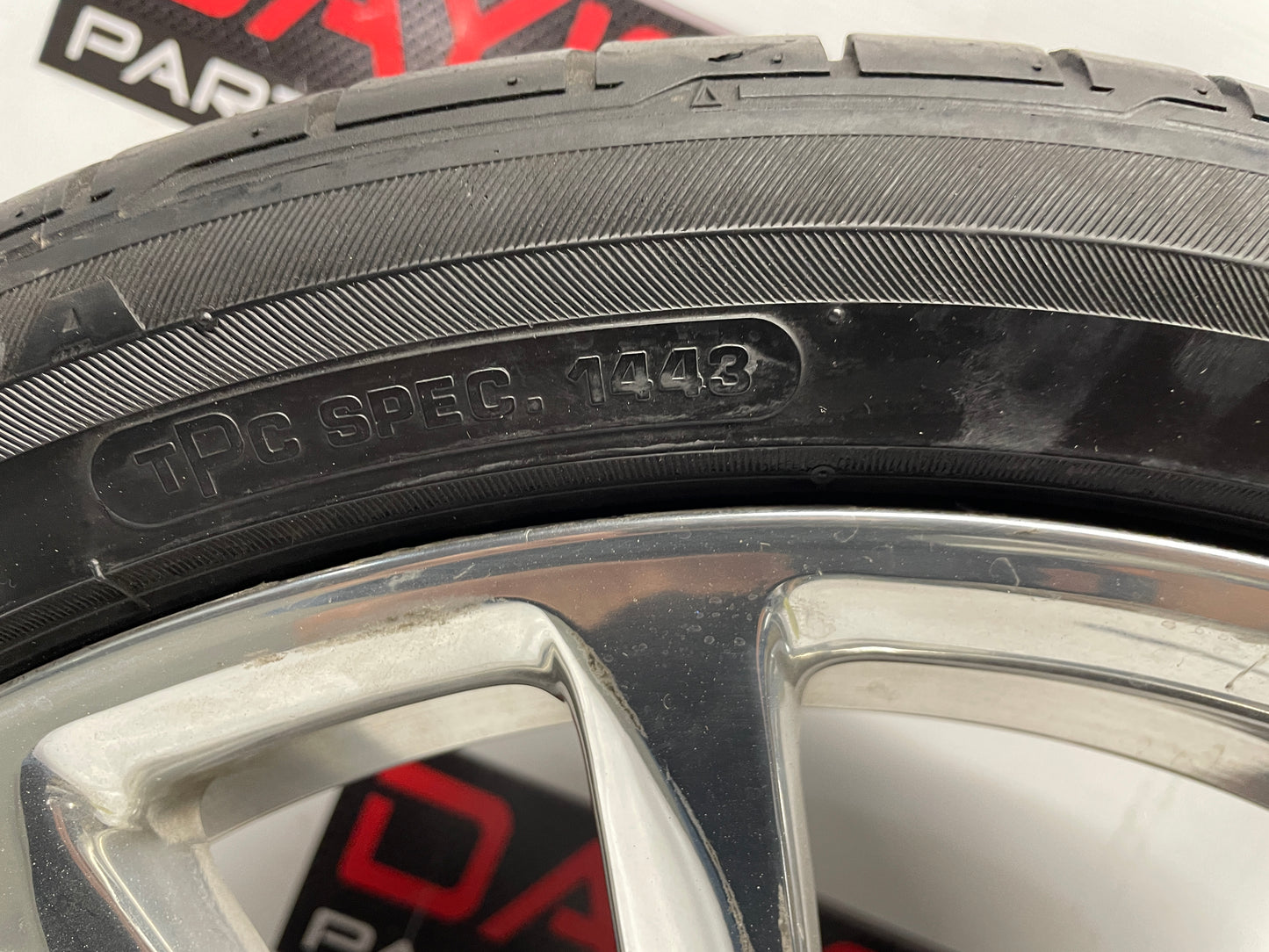 2014 Chevy SS Sedan Factory OEM Front Wheel w/ Bridgestone Potenza Tire 19X8.5 - Day's Parts Yard