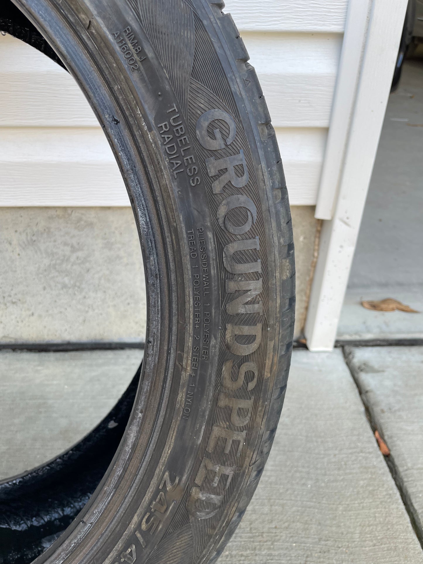 Voyager Groundspeed Tire 245/45ZR20 - Day's Parts Yard
