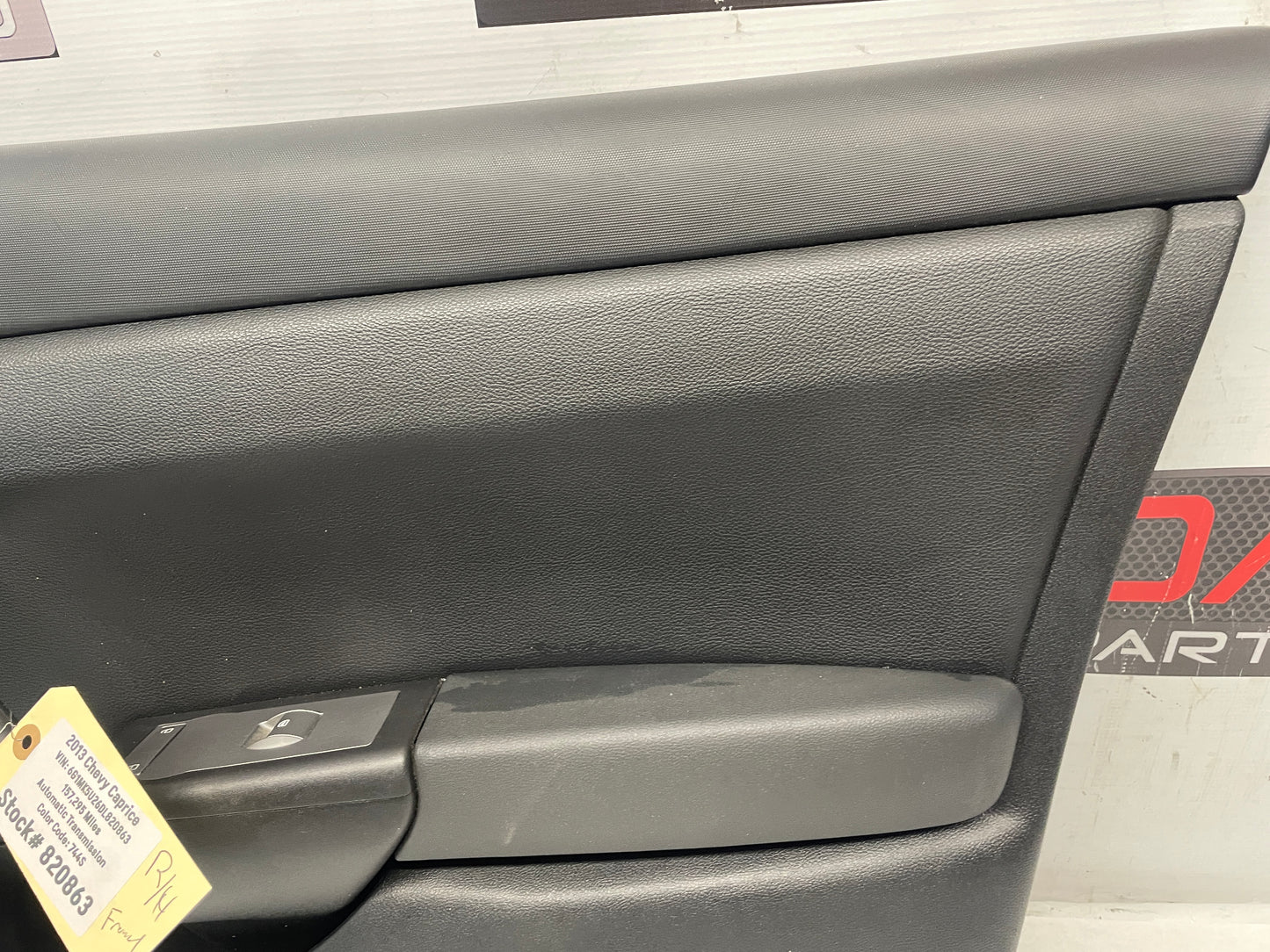 2013 Chevy Caprice RH Passenger Front Interior Door Panel Trim OEM - Day's Parts Yard