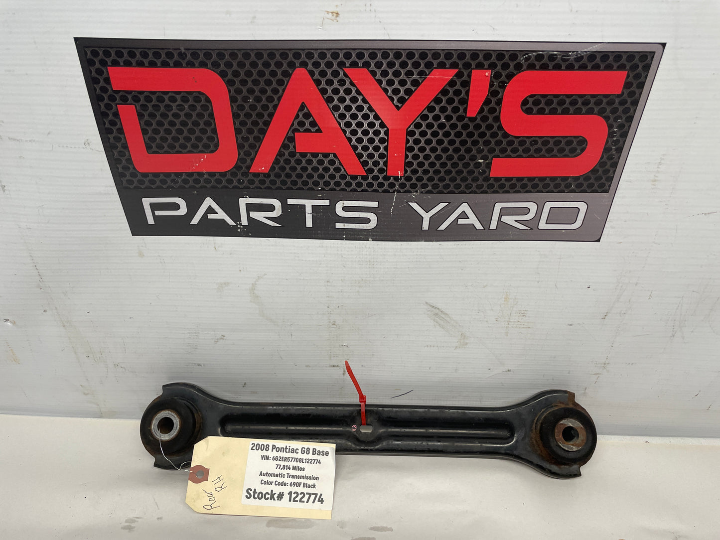 2008 Pontiac G8 RH Passenger Rear Suspension Trailing Drag Link Control Arm OEM - Day's Parts Yard
