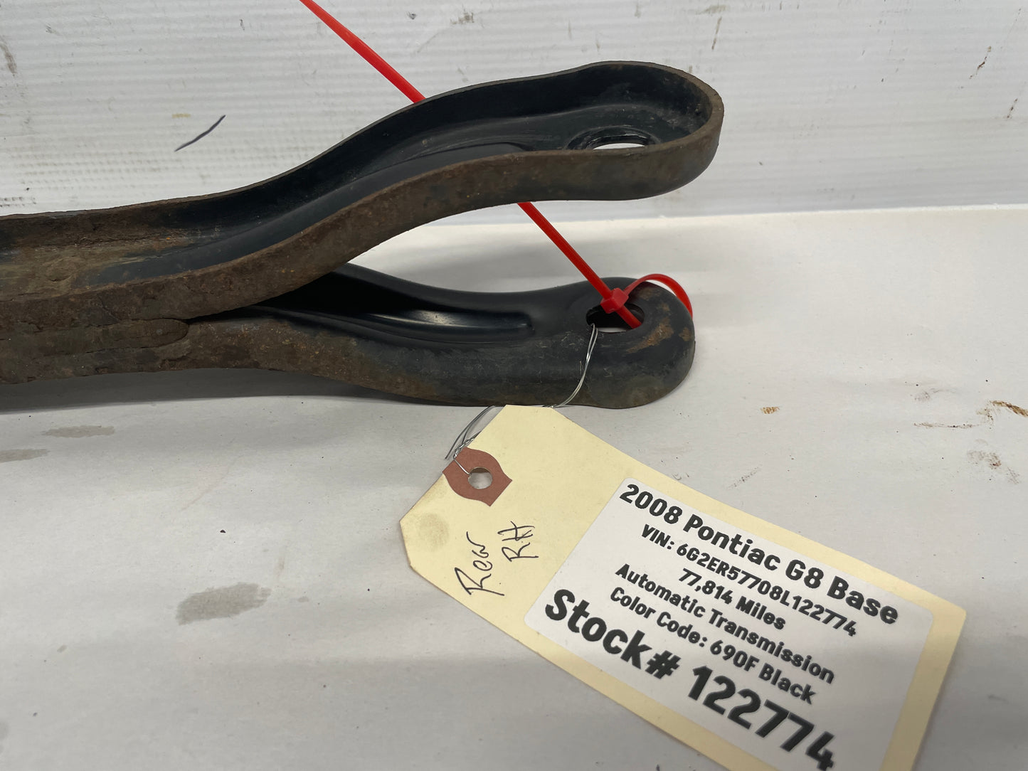 2008 Pontiac G8 RH Passenger Rear Suspension Trailing Control Arm Link OEM - Day's Parts Yard
