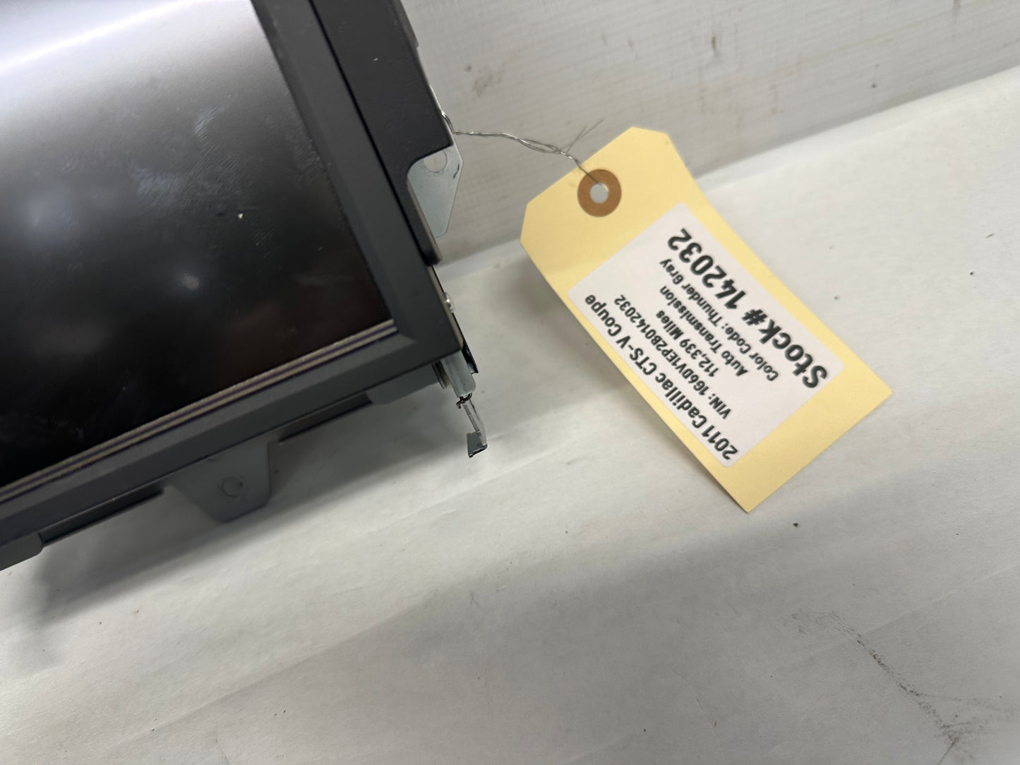 2011 Cadillac CTS-V Coupe Navigation Radio Pop Up Touch Screen Display OEM - Day's Parts Yard