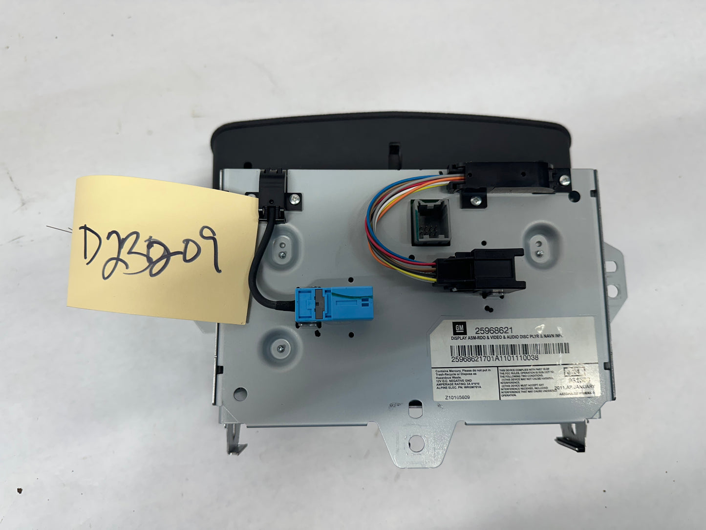 2011 Cadillac CTS-V Coupe Navigation Radio Pop Up Touch Screen Display OEM - Day's Parts Yard