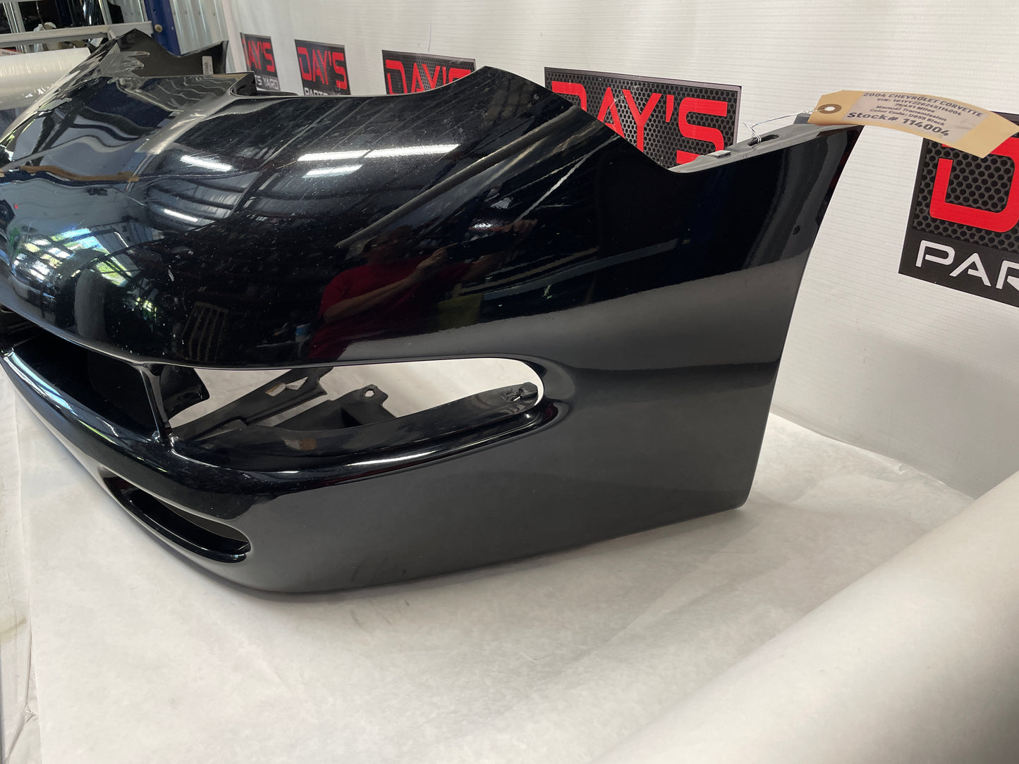 2004 Chevy Corvette Front Bumper Cover Black OEM