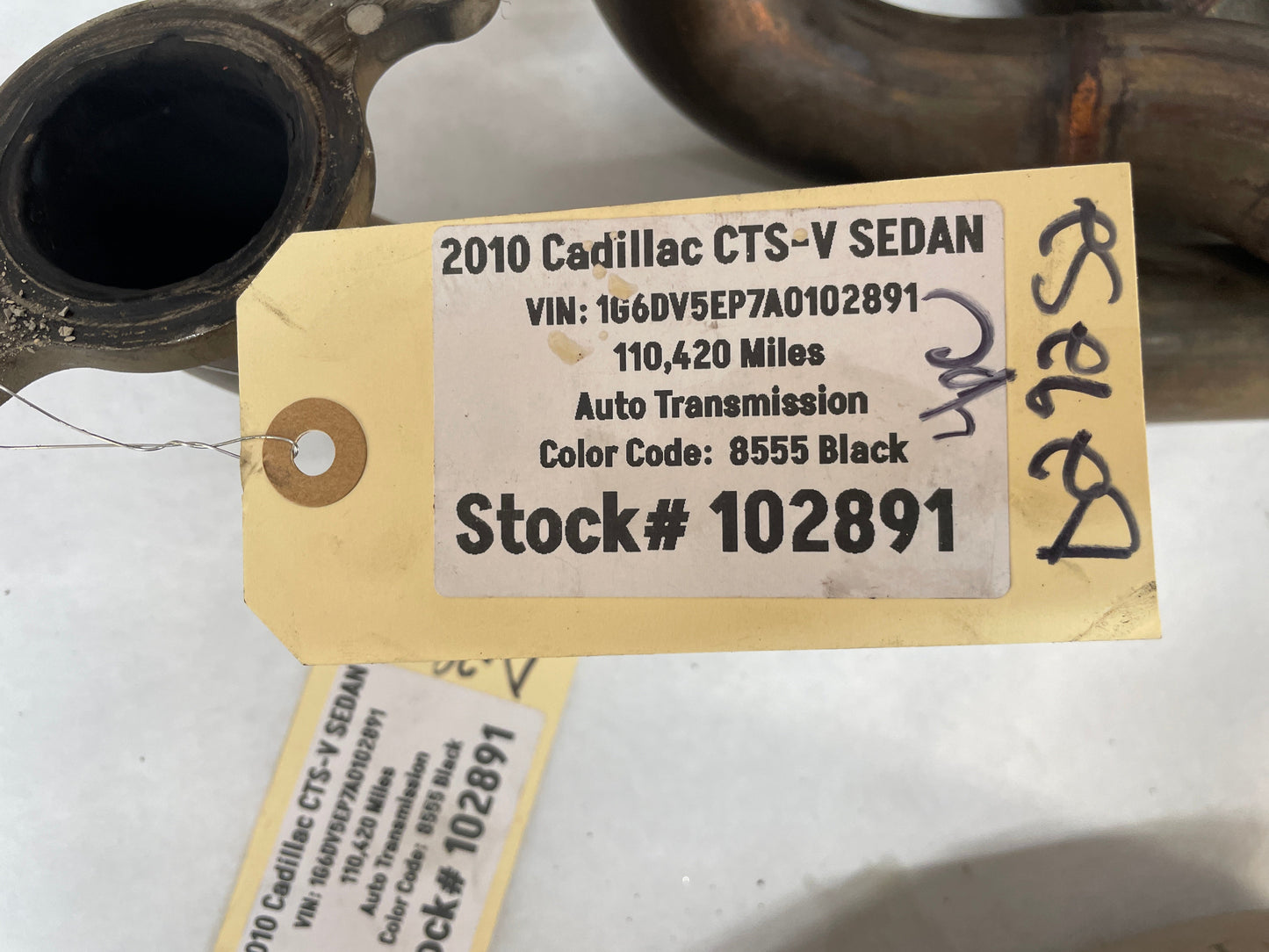 2010 Cadillac CTS-V Sedan Aftermarket Long Tube Headers w/ Exhaust Extension Pipes