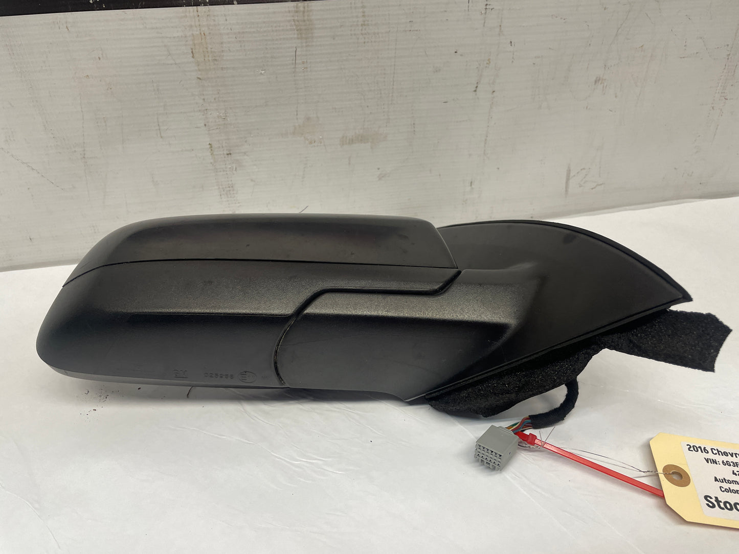 2016 Chevy SS Sedan RH Passenger Exterior Out Side Mirror Black OEM - Day's Parts Yard