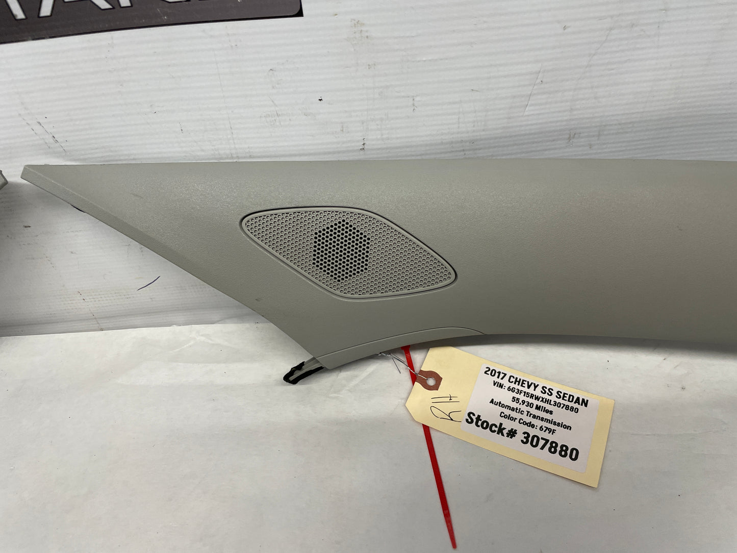 2014 Chevy SS Sedan RH & LH Interior A Pillar Trim Moldings OEM - Day's Parts Yard