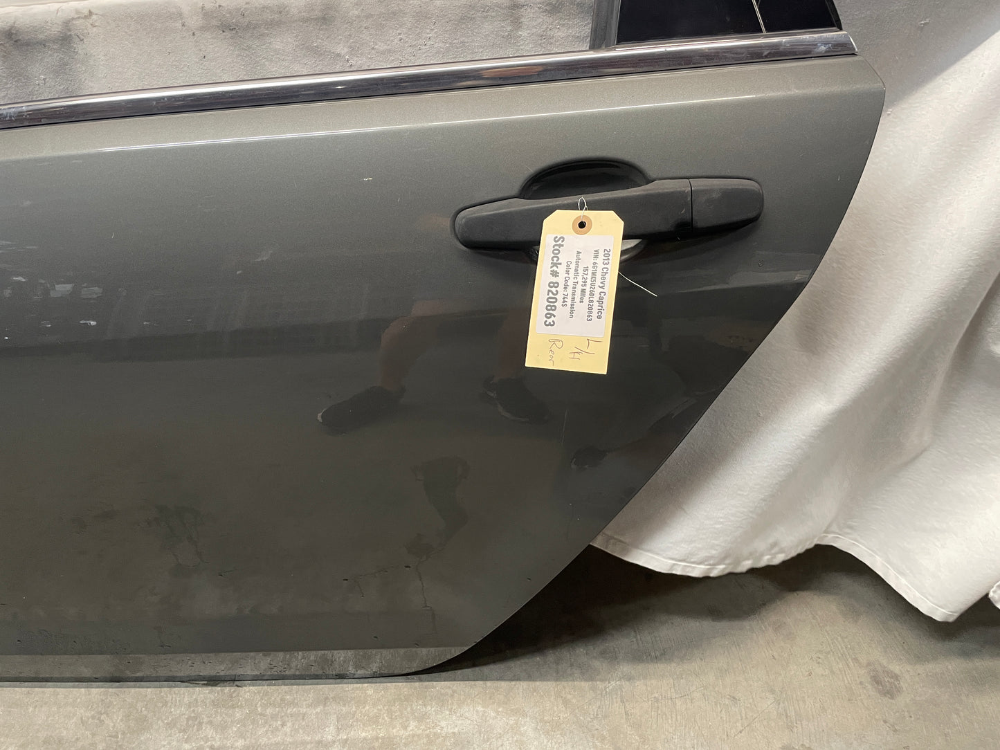 2013 Chevy Caprice LH Driver Rear Exterior Door OEM - Day's Parts Yard