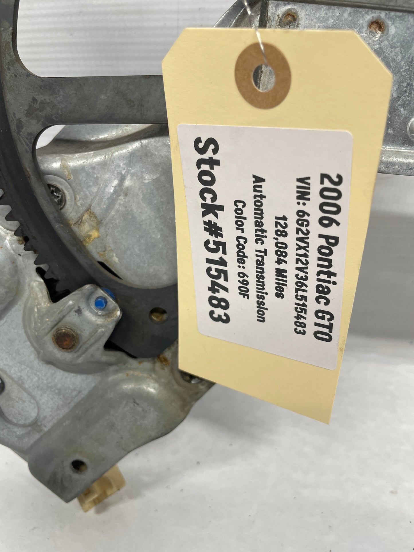 2006 Pontiac GTO LH Driver Front Window Regulator Motor OEM - Day's Parts Yard