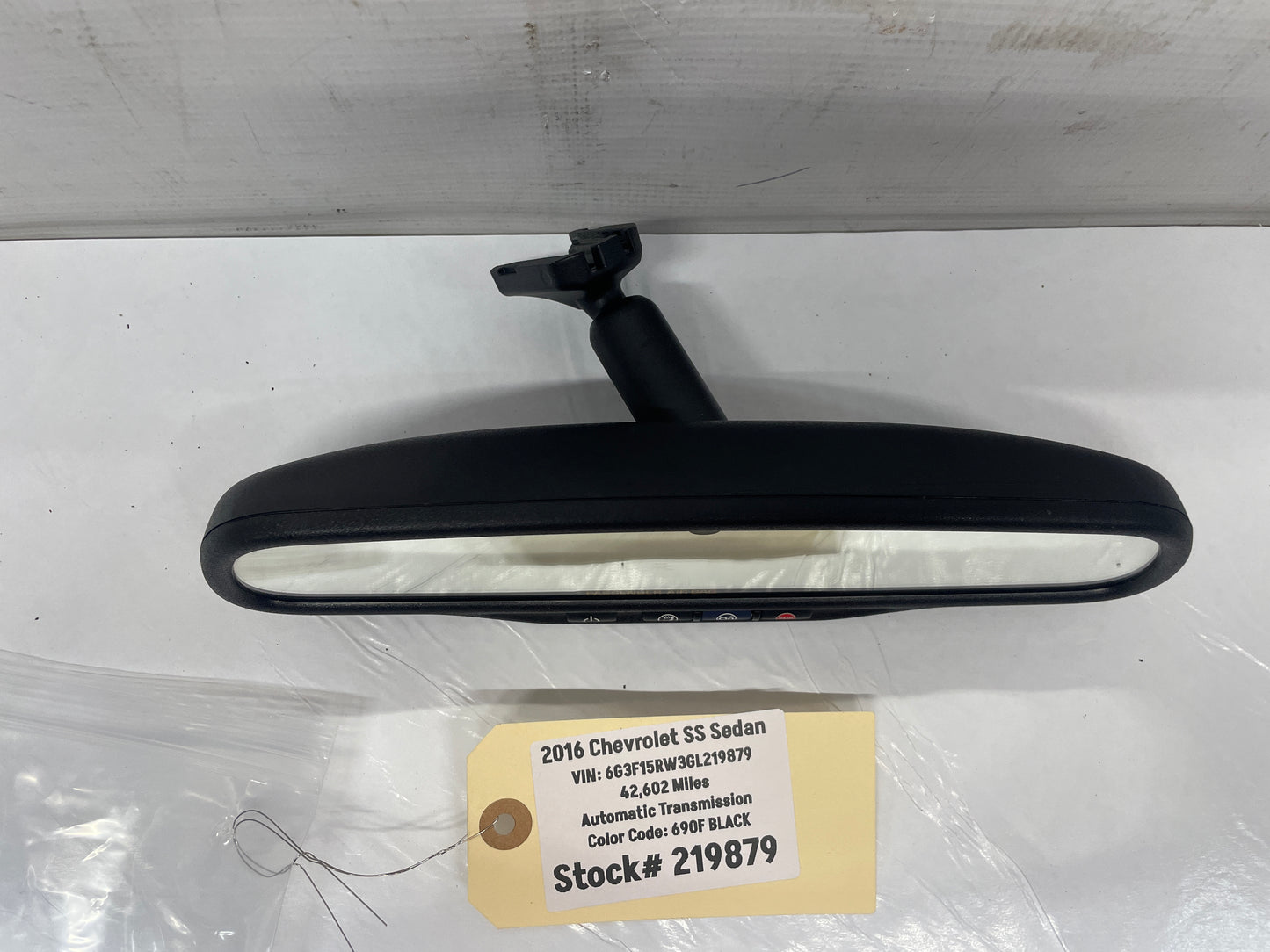 2016 Chevy SS Sedan Rear View Rearview Mirror Auto Dimming & OnStar OEM - Day's Parts Yard