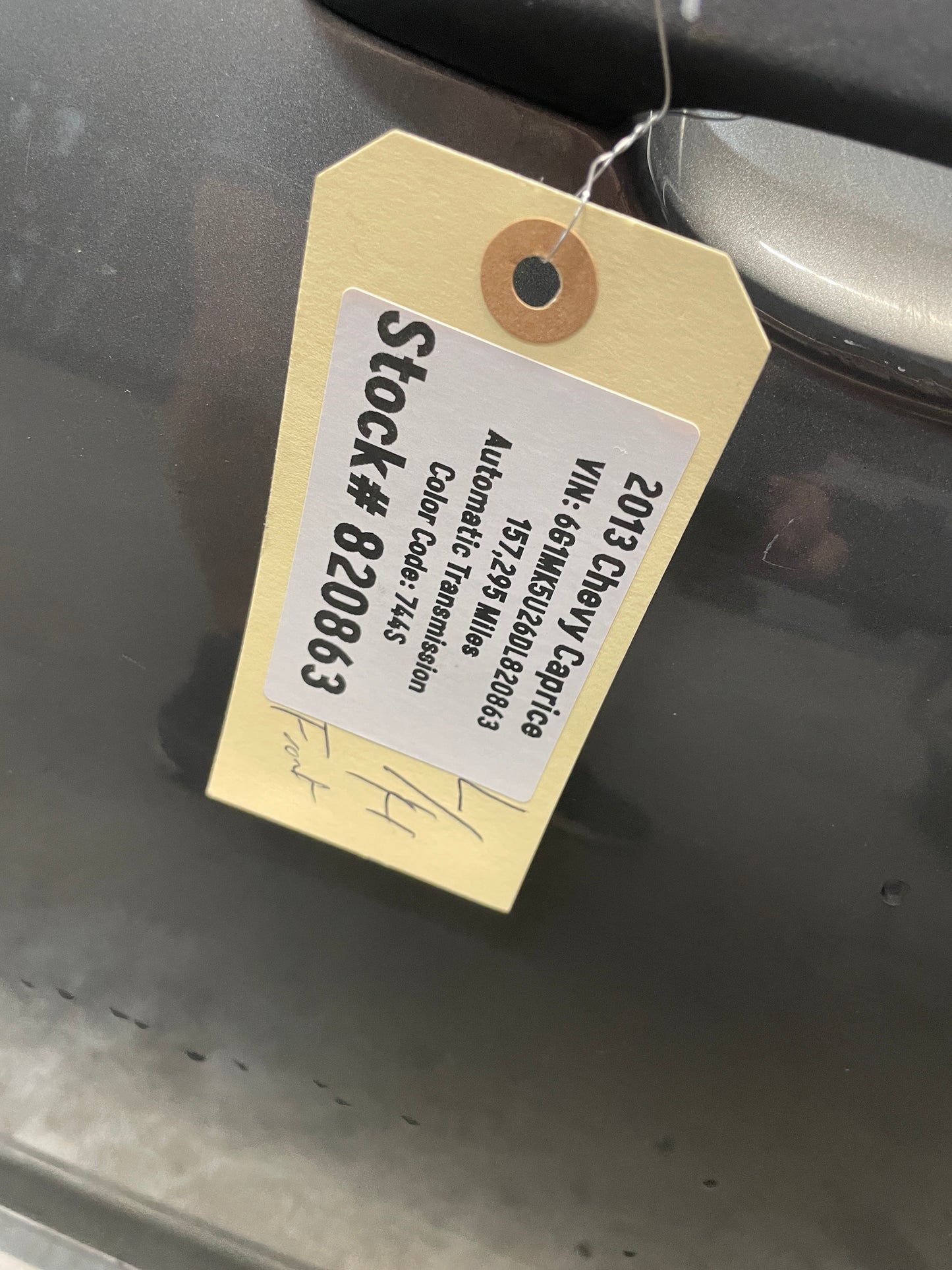2013 Chevy Caprice LH Driver Front Exterior Door OEM - Day's Parts Yard