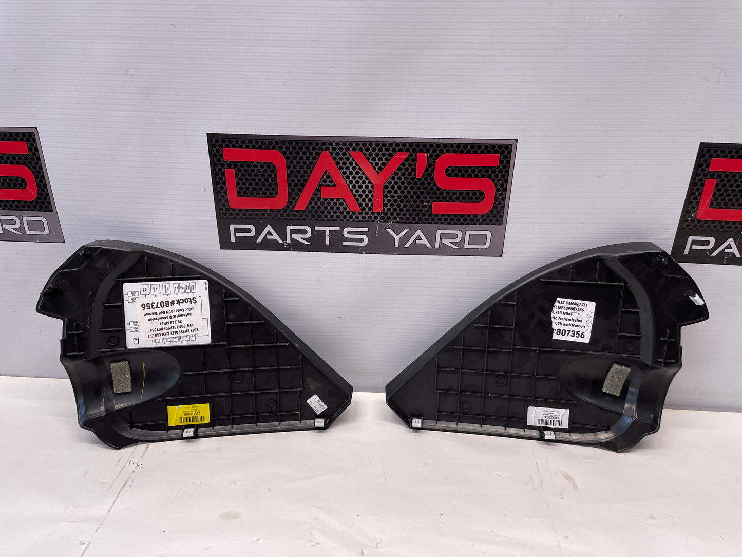 2013 Chevy Camaro ZL1 RH & LH Dash End Cap OEM - Day's Parts Yard