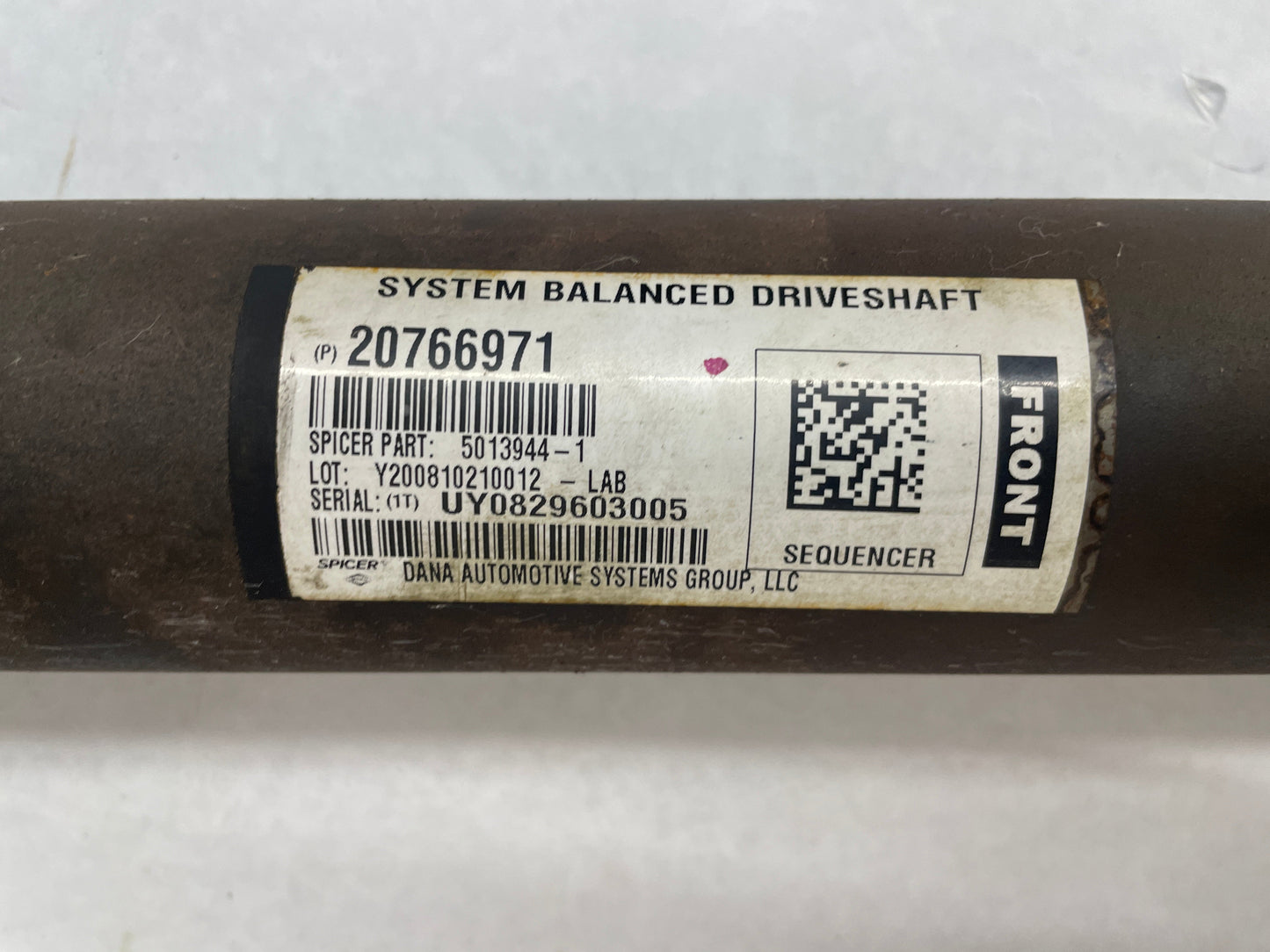 2009 Cadillac CTS-V Sedan Drive Propeller Shaft Driveshaft w/ Hardware Assembly OEM - Day's Parts Yard