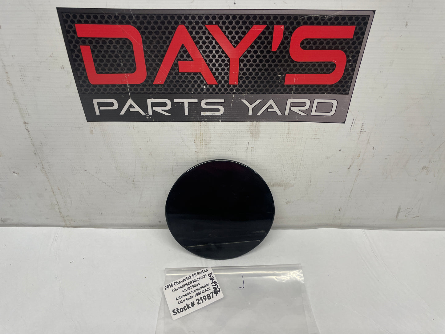2016 Chevy SS Sedan Fuel Gas Door Cover Black OEM - Day's Parts Yard