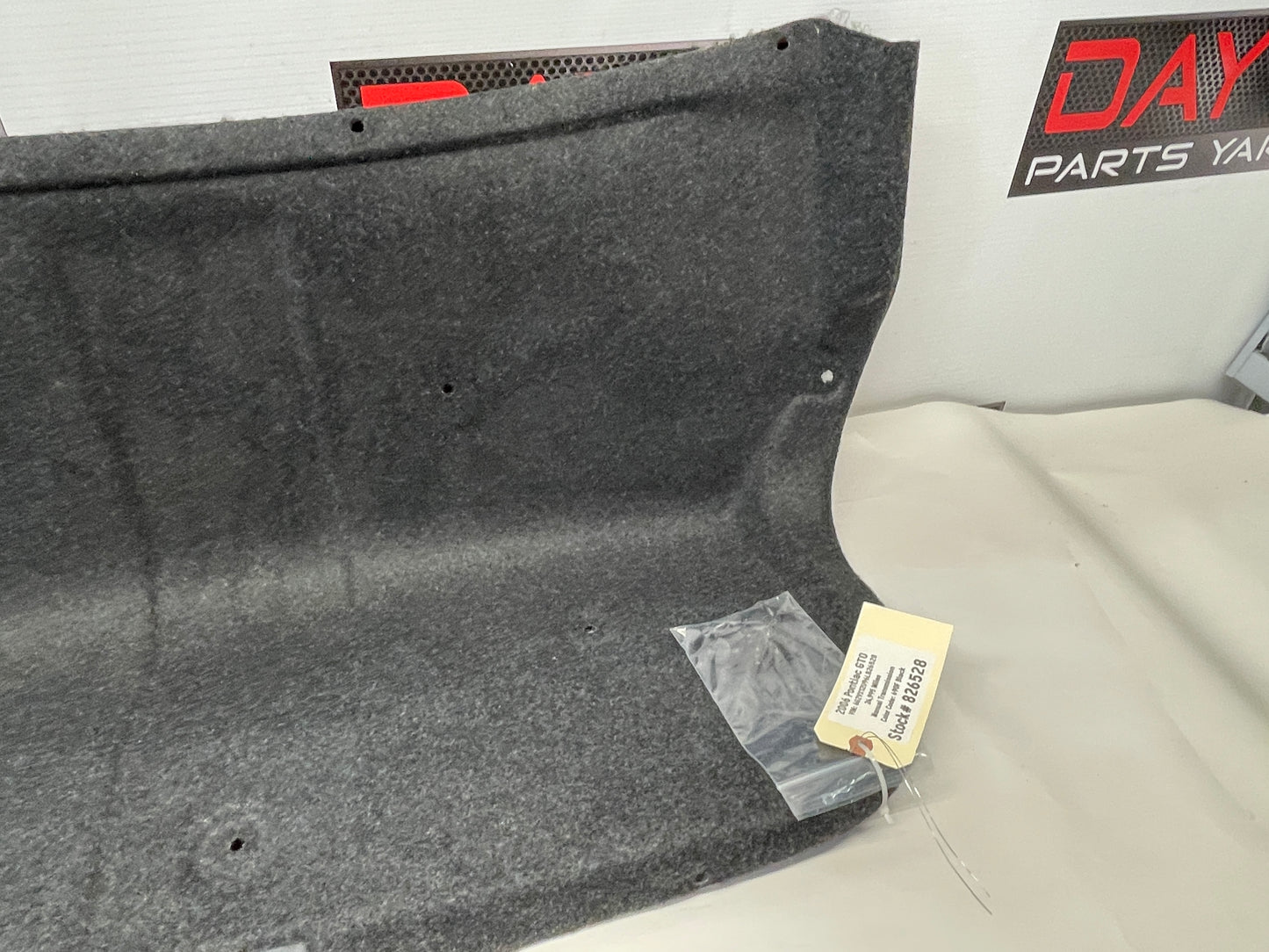 2006 Pontiac GTO Trunk Deck Lid Liner Carpet OEM - Day's Parts Yard