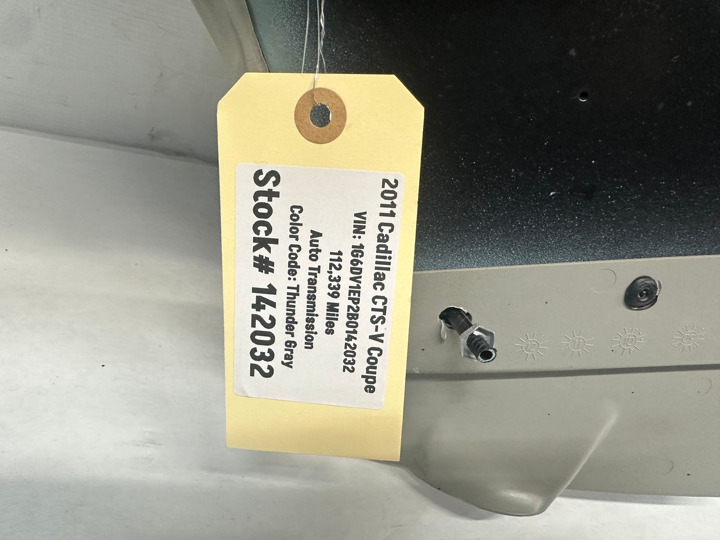 2011 Cadillac CTS-V Coupe RH Passenger Rear Quarter Door Panel Titanium OEM - Day's Parts Yard