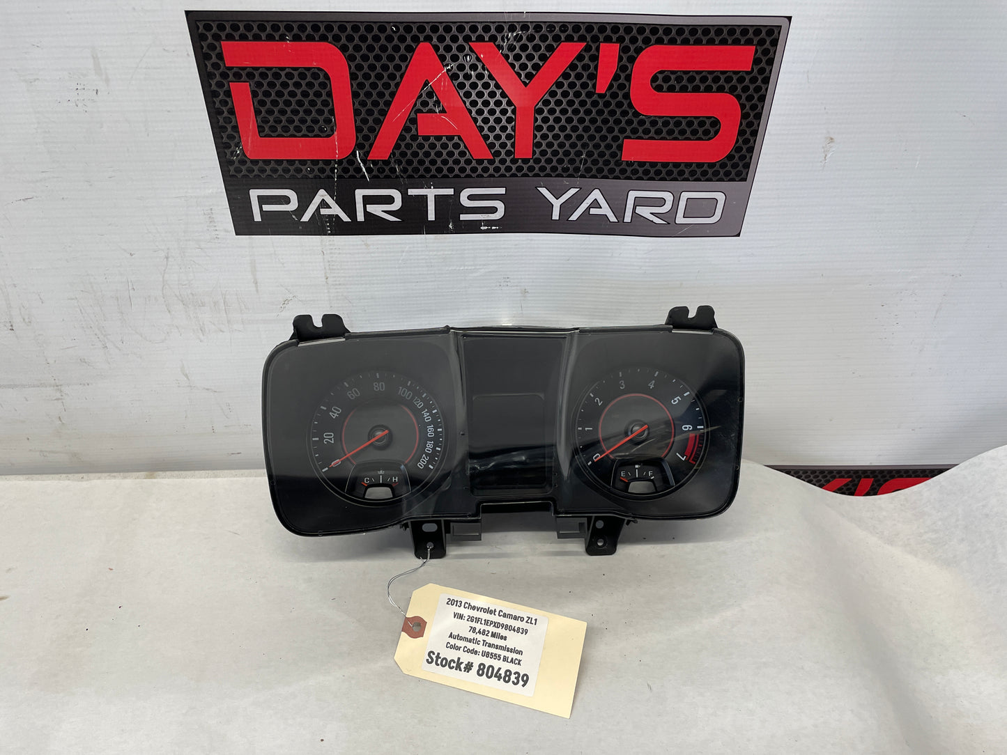 2013 Chevy Camaro ZL1 Speedometer Instrument Gauge Cluster OEM - Day's Parts Yard
