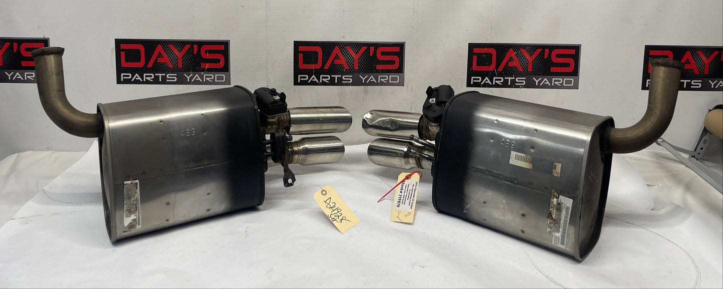 2016 Chevy SS Sedan Factory OEM Bi Mode RH & LH Exhaust Mufflers OEM - Day's Parts Yard