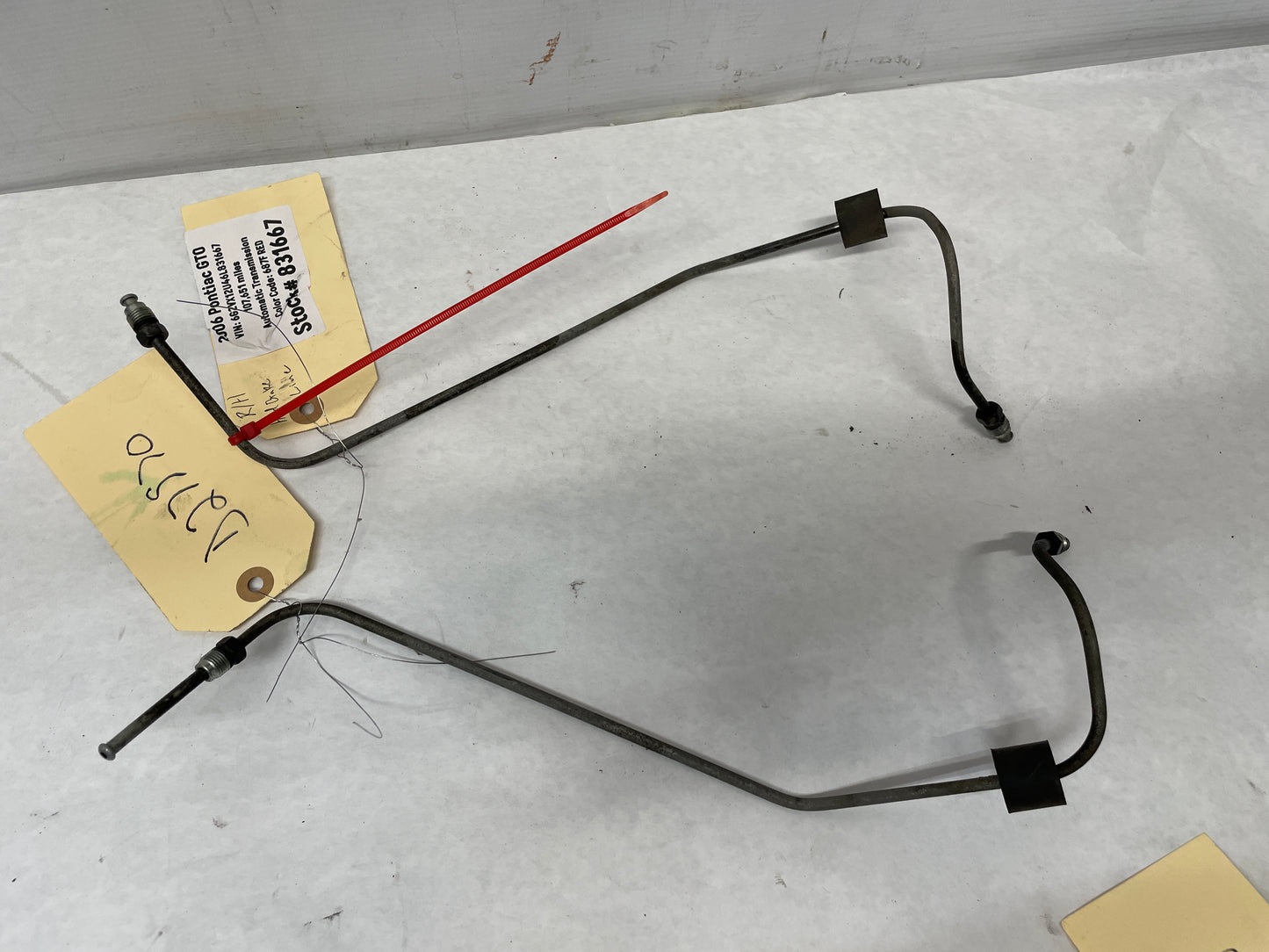 2006 Pontiac GTO Rear Suspension Control Arm Brake Lines Hoses Tubes RH & LH OEM - Day's Parts Yard