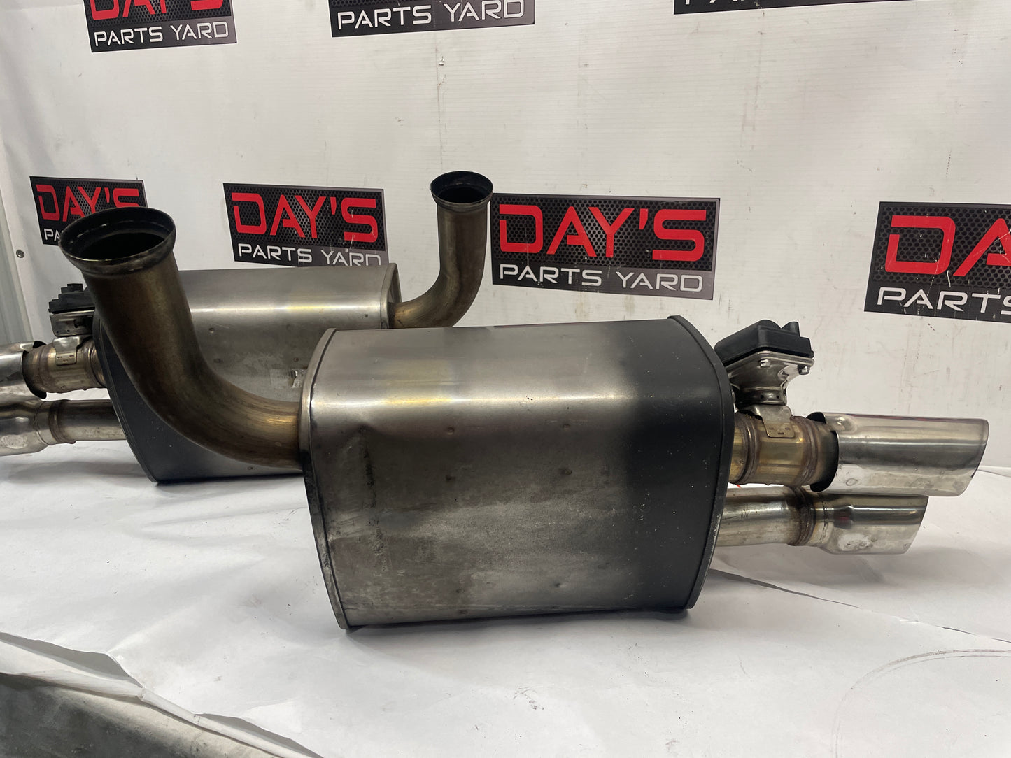 2016 Chevy SS Sedan Factory OEM Bi Mode RH & LH Exhaust Mufflers OEM - Day's Parts Yard