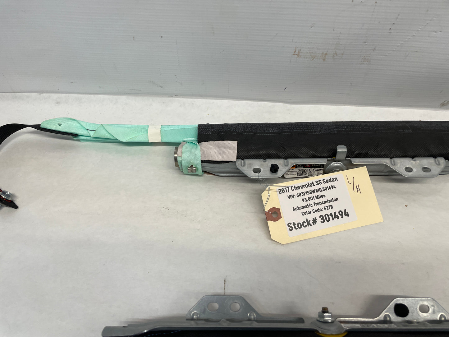 2017 Chevy SS Sedan RH & LH Curtain Airbag Air Bag Set OEM - Day's Parts Yard