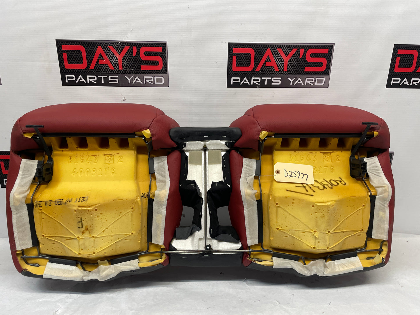 2006 Pontiac GTO Rear Bottom Seat Red OEM - Day's Parts Yard