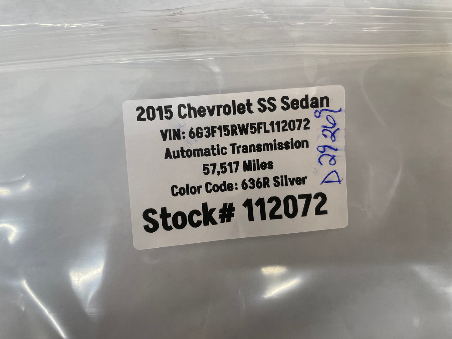 2015 Chevy SS Sedan Lower Radiator Coolant Hose Elbow Outlet Pipe OEM