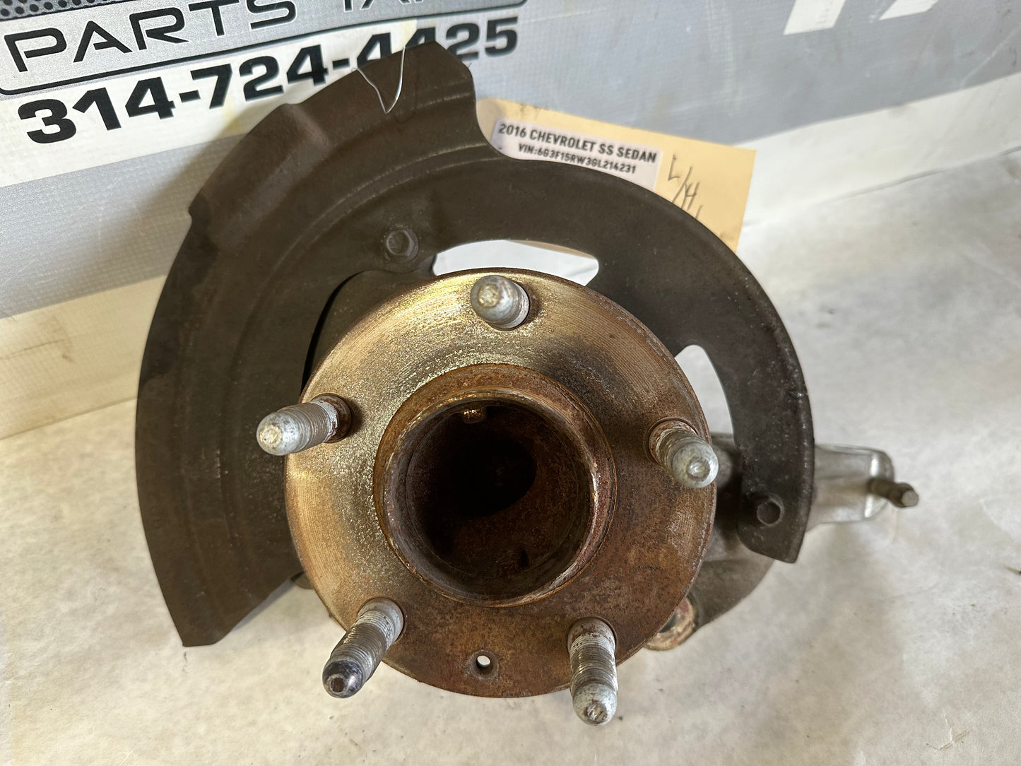 2016 Chevy SS Sedan Front LH Driver Hub Spindle Assembly OEM - Day's Parts Yard
