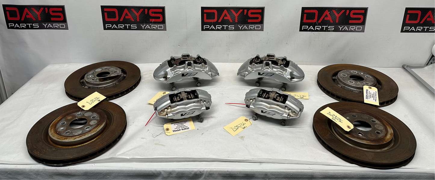 2011 Cadillac CTS-V Coupe Fronts and Rear Brembo Calipers w/ Rotors OEM - Day's Parts Yard