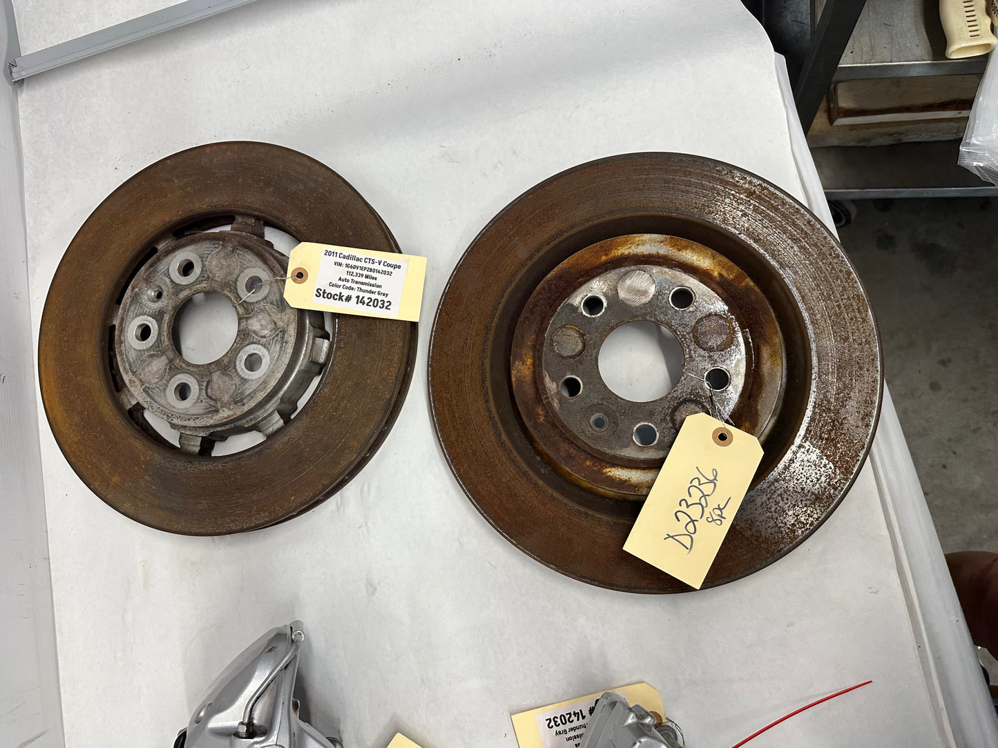 2011 Cadillac CTS-V Coupe Fronts and Rear Brembo Calipers w/ Rotors OEM - Day's Parts Yard