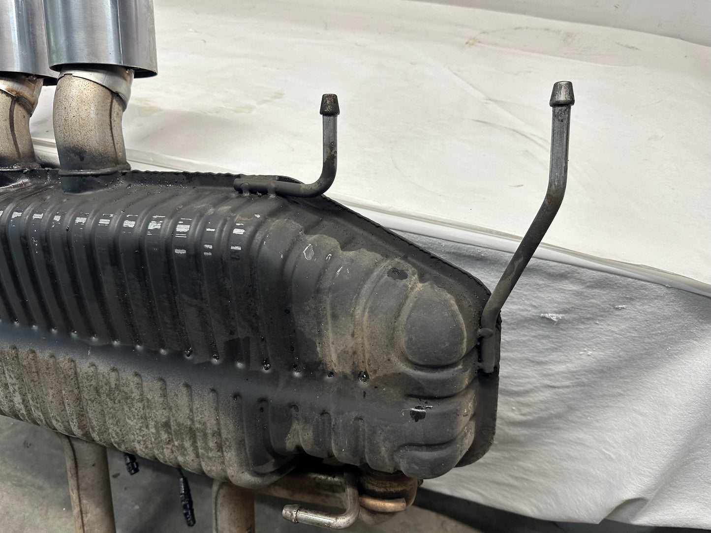 2011 Cadillac CTS-V Coupe Factory Muffler w/ Aftermarket Cut Outs - Day's Parts Yard