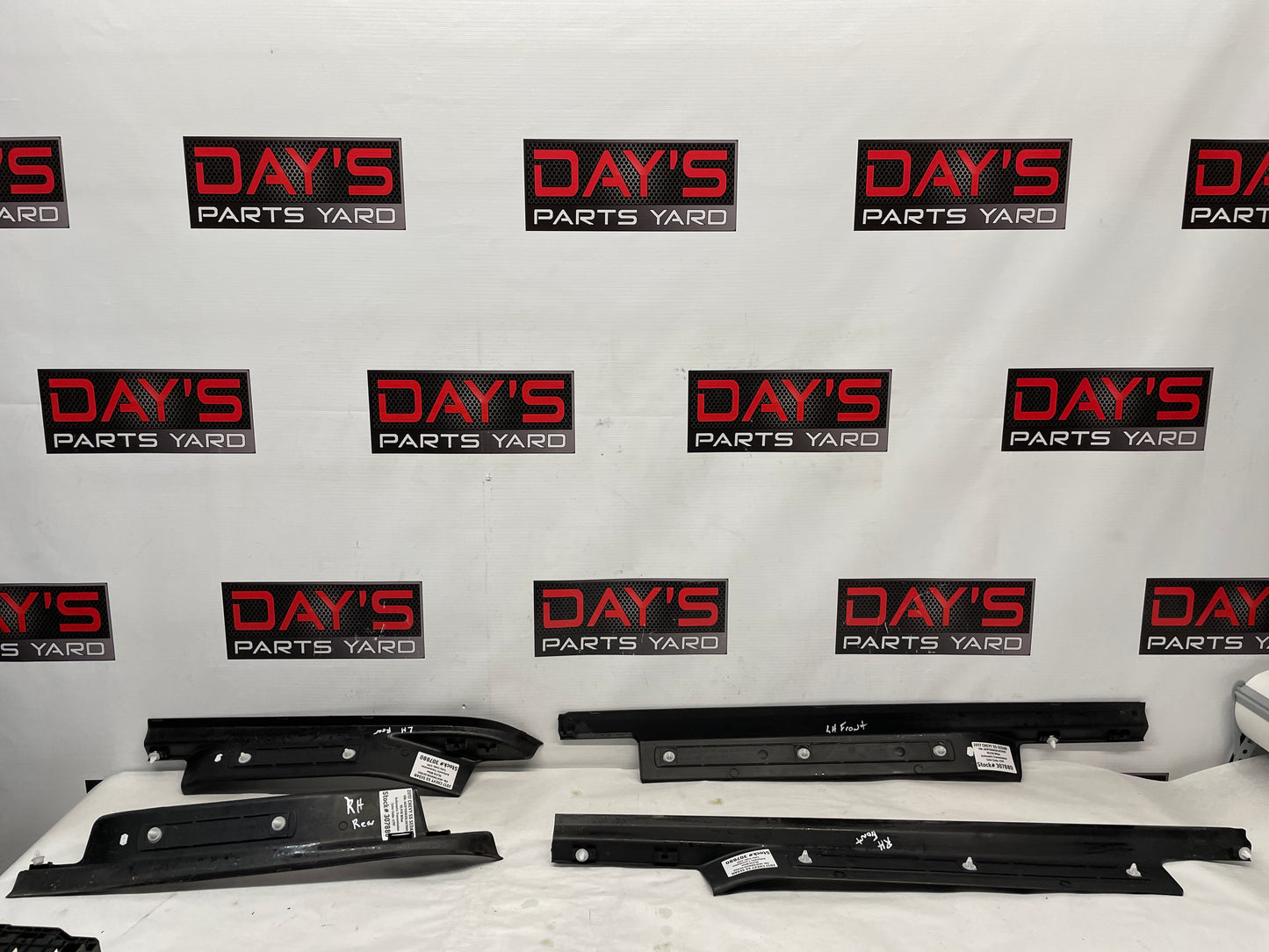 2017 Chevy SS Sedan Scuff Sill Trim Plates Front & Rear OEM - Day's Parts Yard