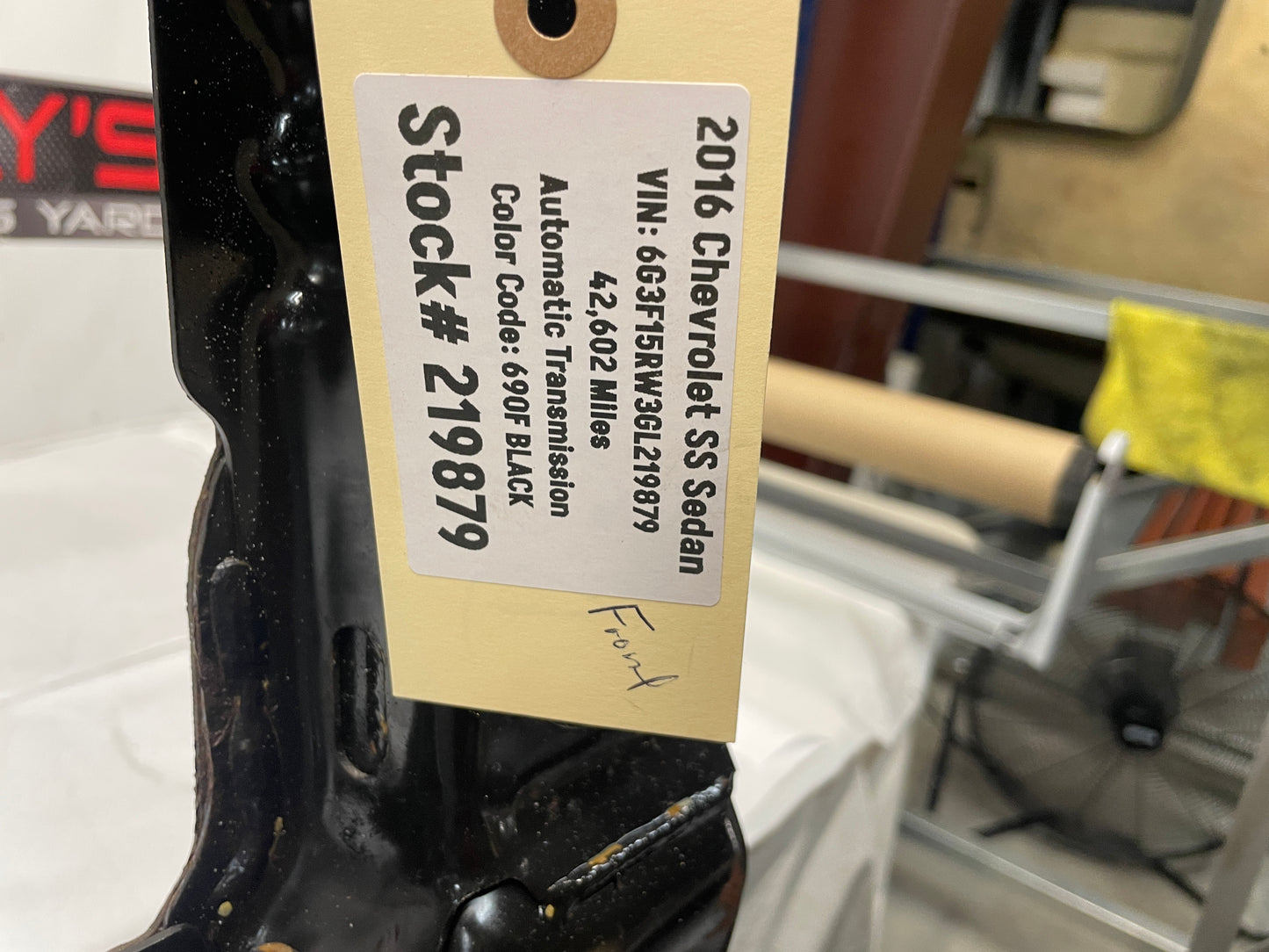 2016 Chevy SS Sedan Front Suspension Sub Frame Engine Cradle K Member OEM - Day's Parts Yard