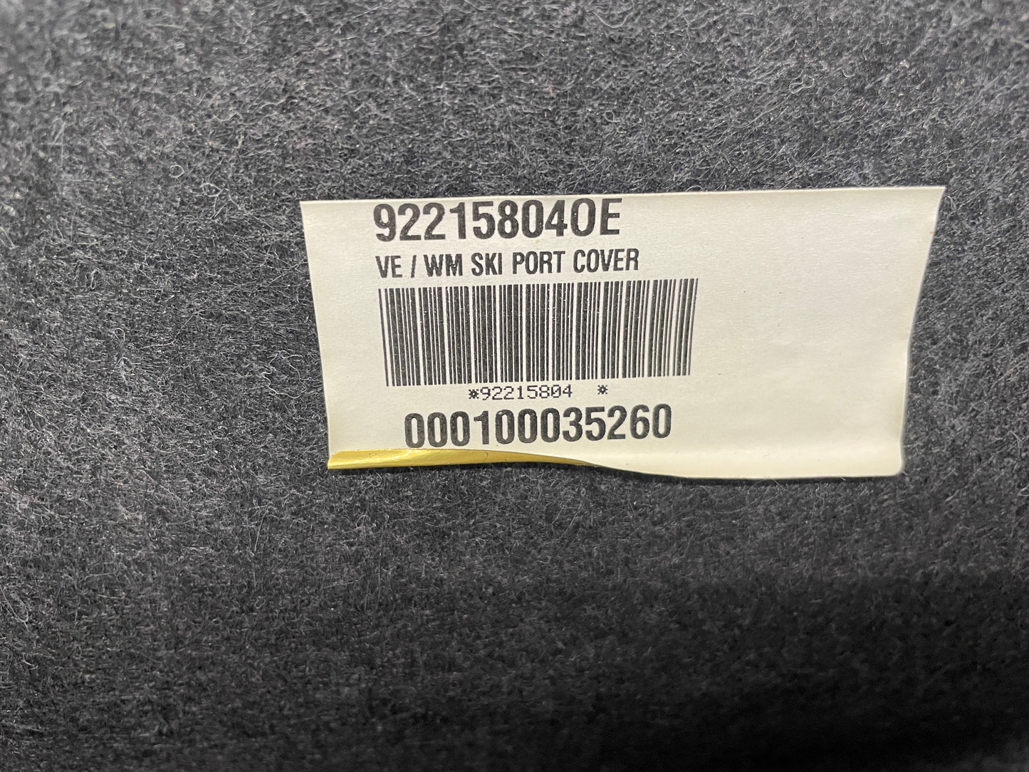 2008 Pontiac G8 Base Ski Port Felt Cover OEM - Day's Parts Yard