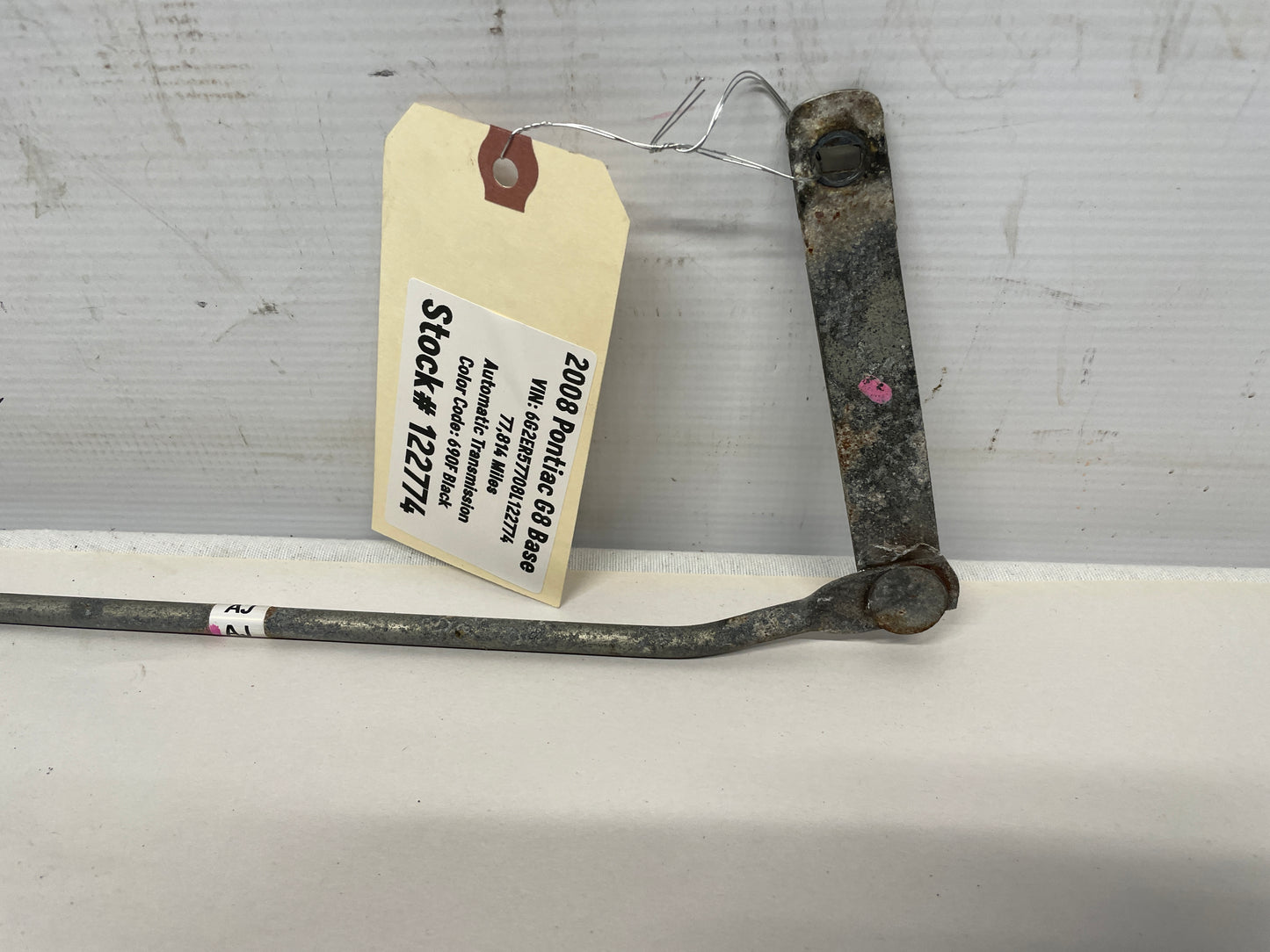 2008 Pontiac G8 Base Automatic Transmission Shifter Linkage Rod OEM - Day's Parts Yard